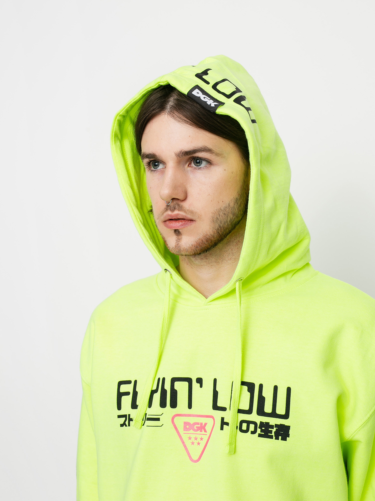 DGK Liquid City HD Kapucnis pulóver (sefety green)