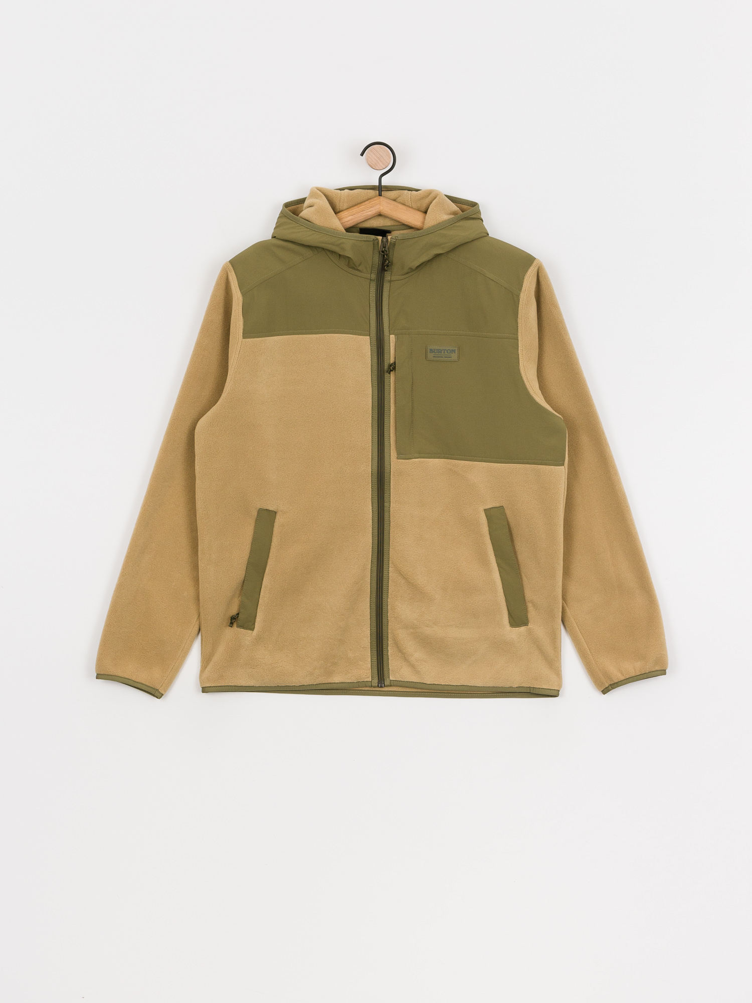 Férfi Burton Hearth Full-Zip HD Polár pulóver (kelp/martini)