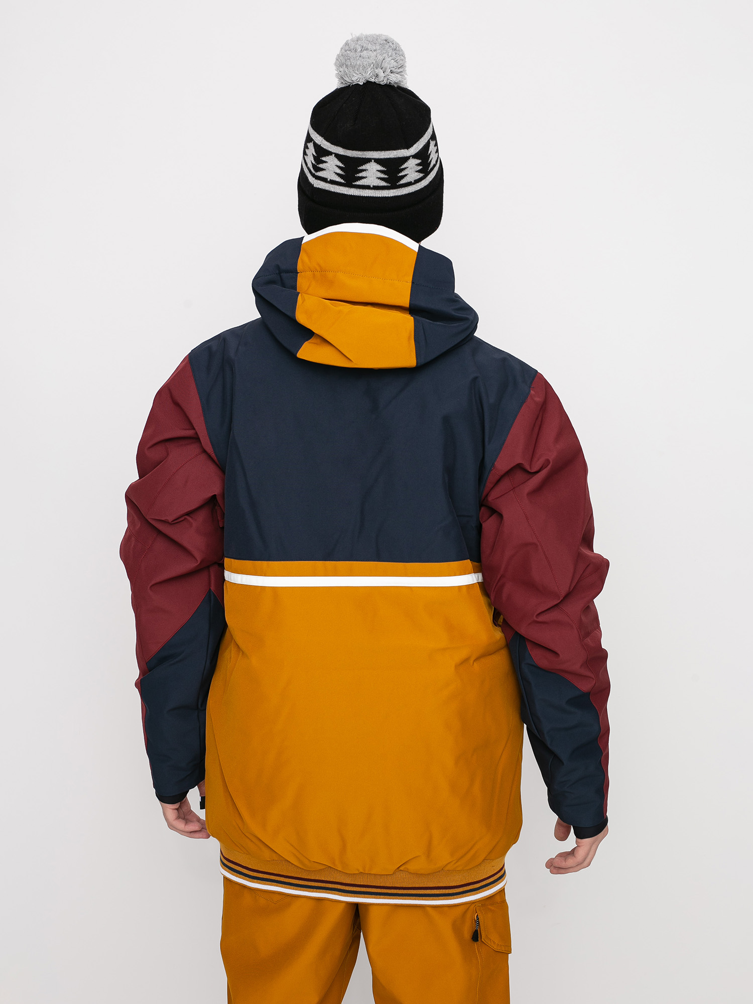 Férfi Picture Panel Snowboard dzseki (camel dark blue)