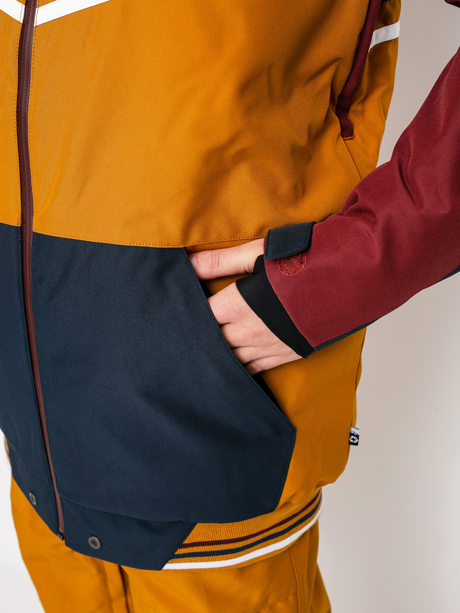 Férfi Picture Panel Snowboard dzseki (camel dark blue)