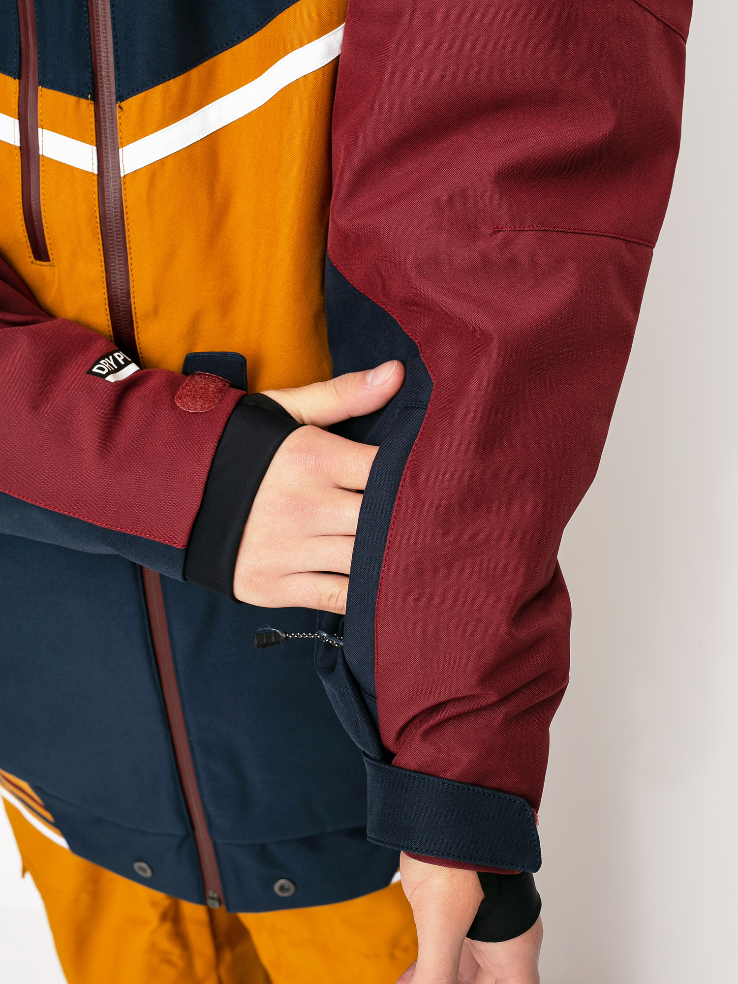 Férfi Picture Panel Snowboard dzseki (camel dark blue)