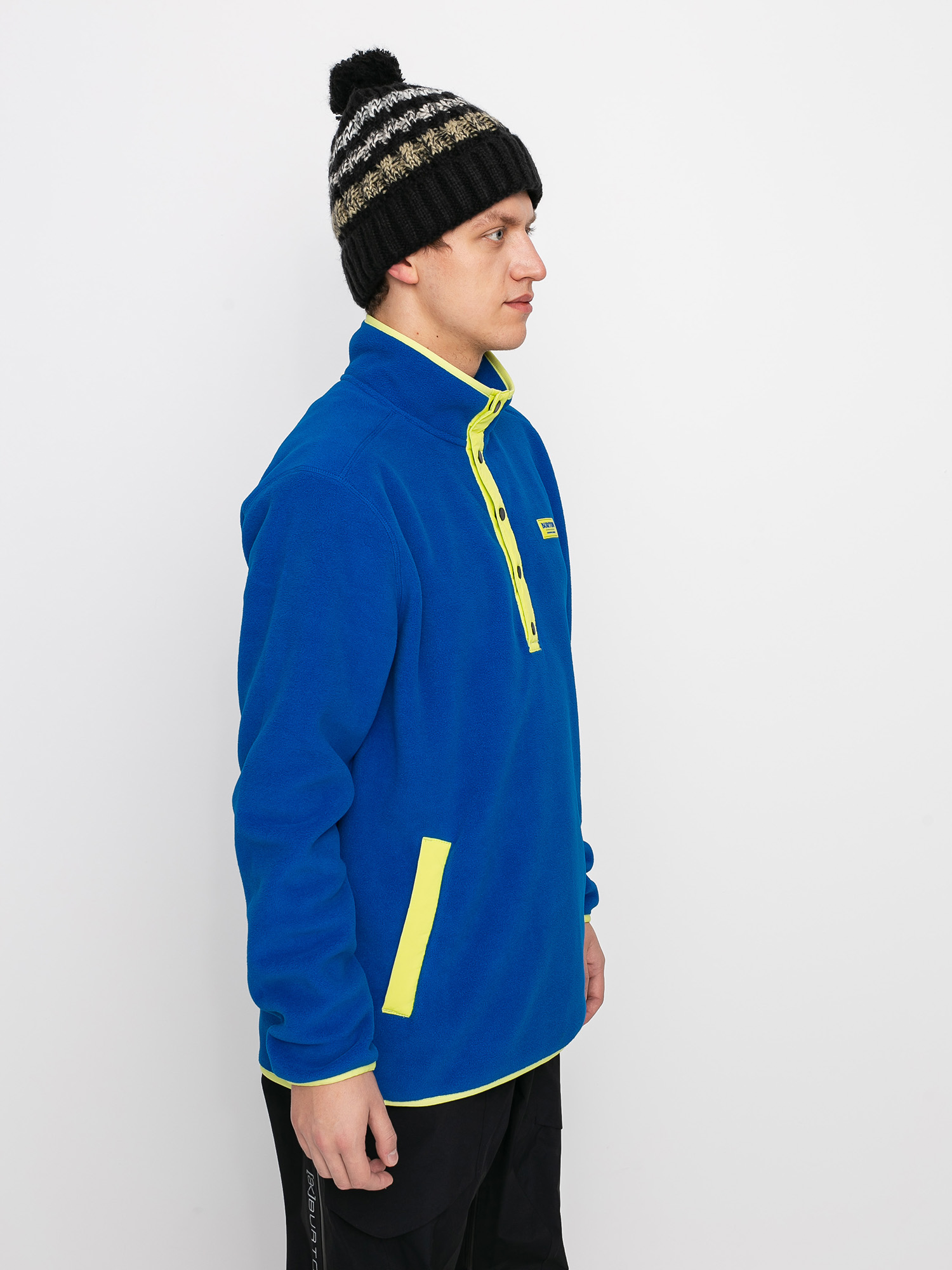 Férfi Burton Hearth Pullover Polár pulóver (lapis blue)