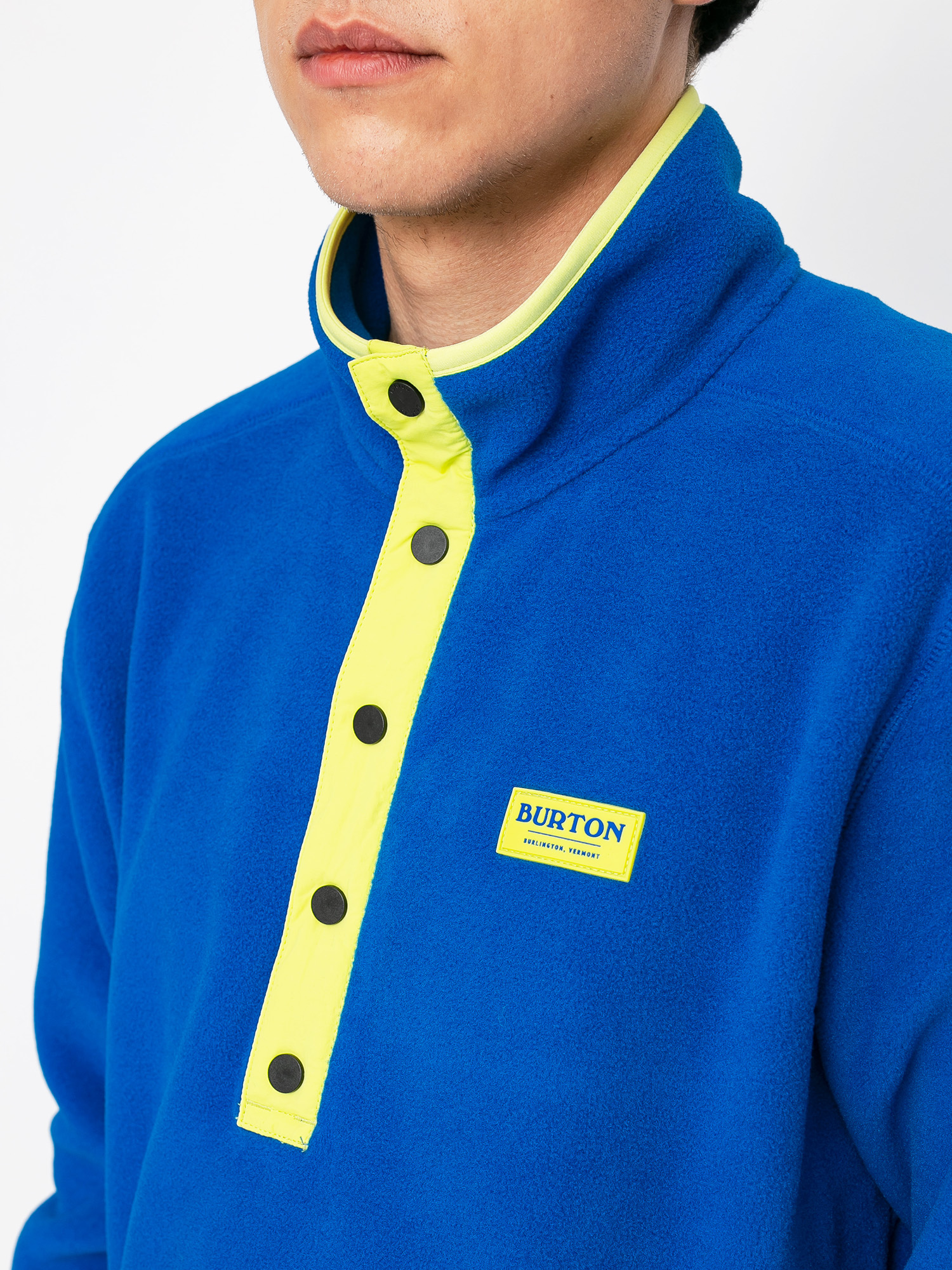 Férfi Burton Hearth Pullover Polár pulóver (lapis blue)