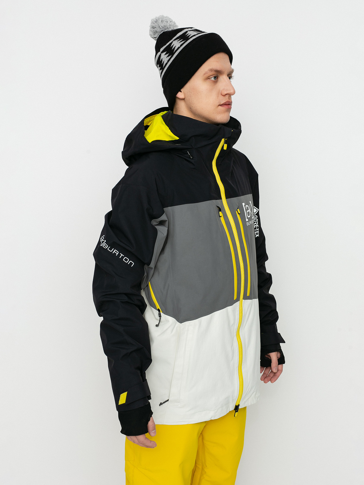 Férfi Burton Ak Gore Tex Swash Snowboard dzseki (true black/castlerock/white mist)