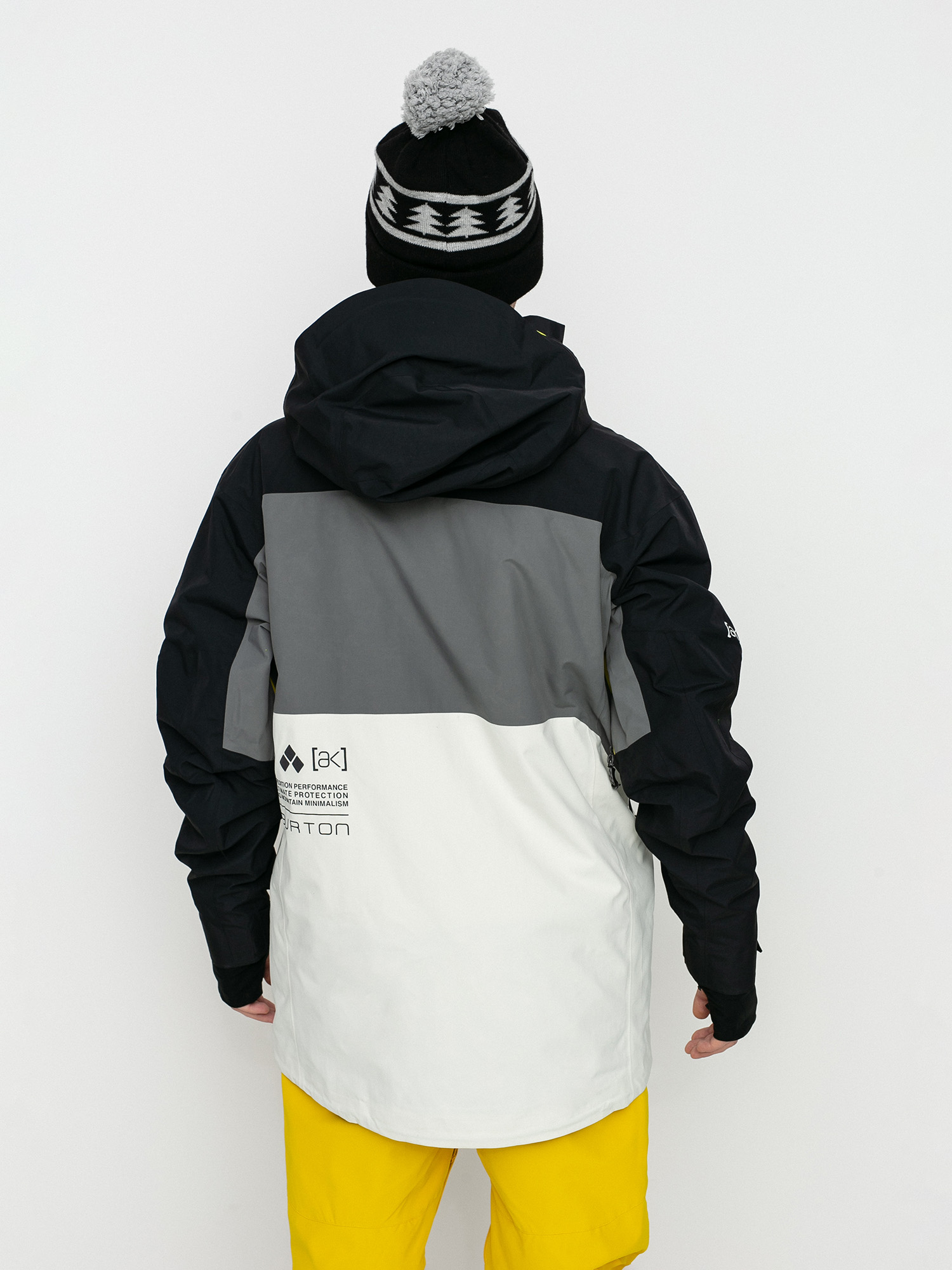 Férfi Burton Ak Gore Tex Swash Snowboard dzseki (true black/castlerock/white mist)