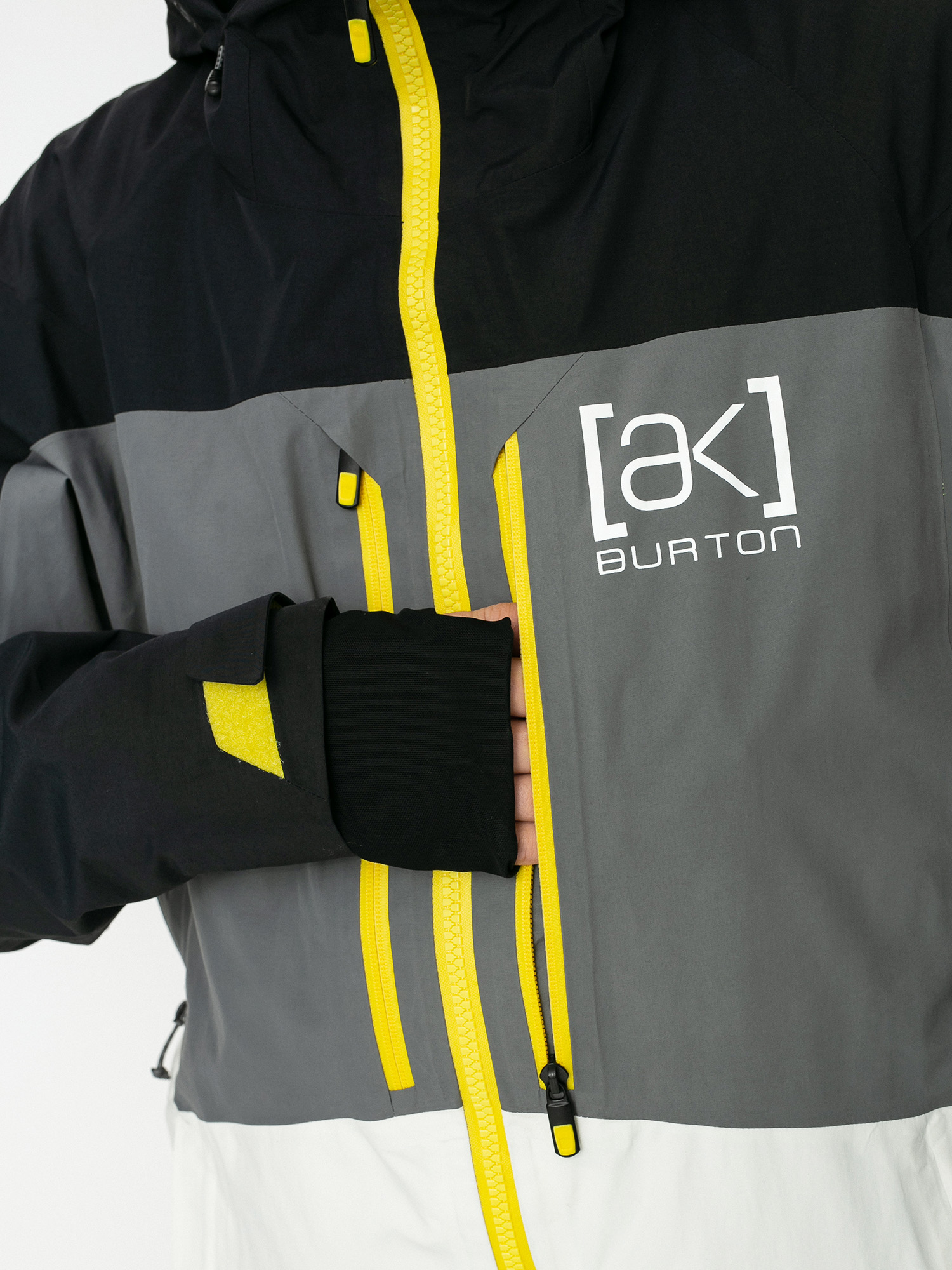 Férfi Burton Ak Gore Tex Swash Snowboard dzseki (true black/castlerock/white mist)