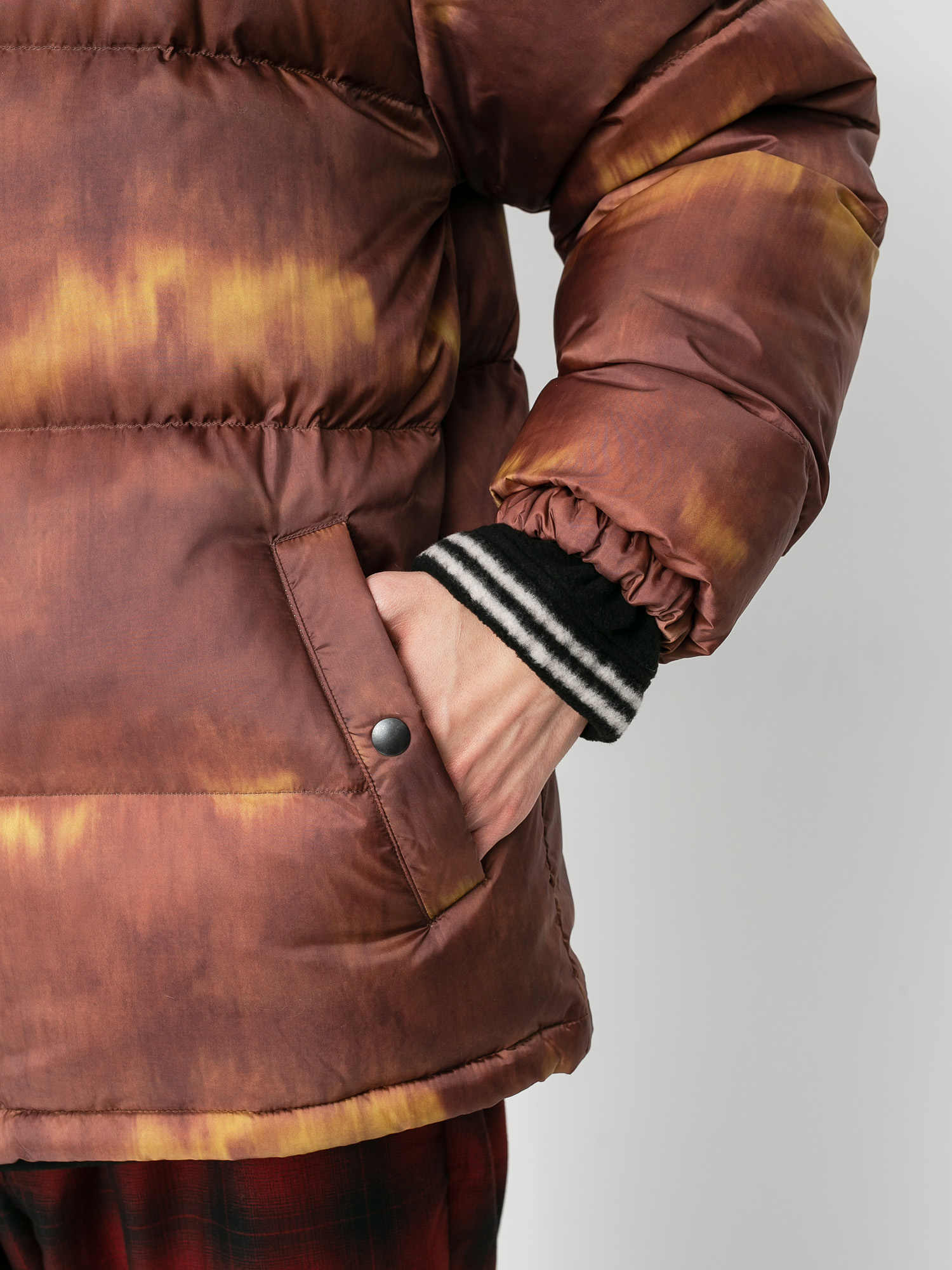 Stussy Aurora Puffer Dzseki (brown)