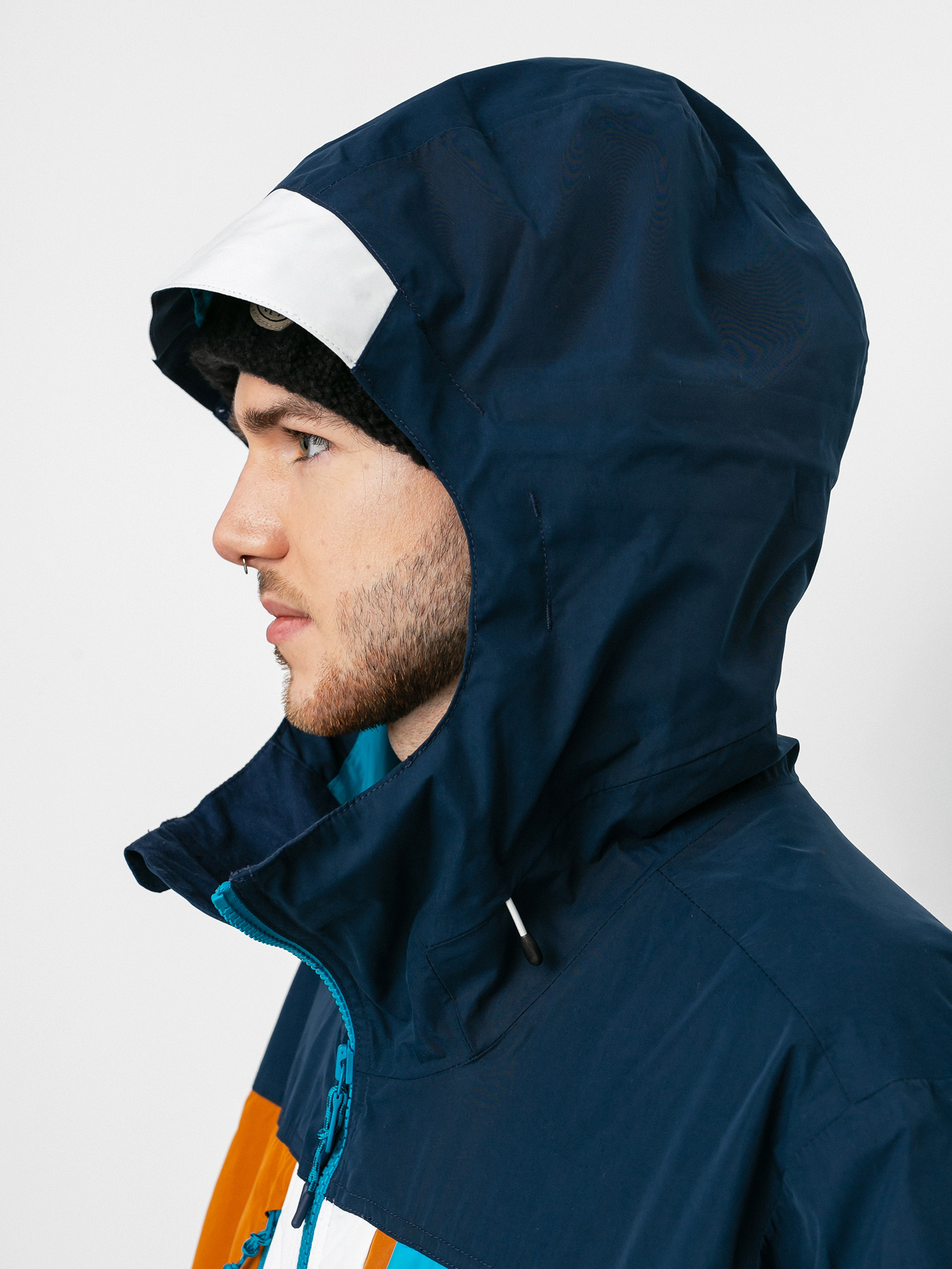 Férfi Burton Frostner Snowboard dzseki (dress blue/true penny/stout white)