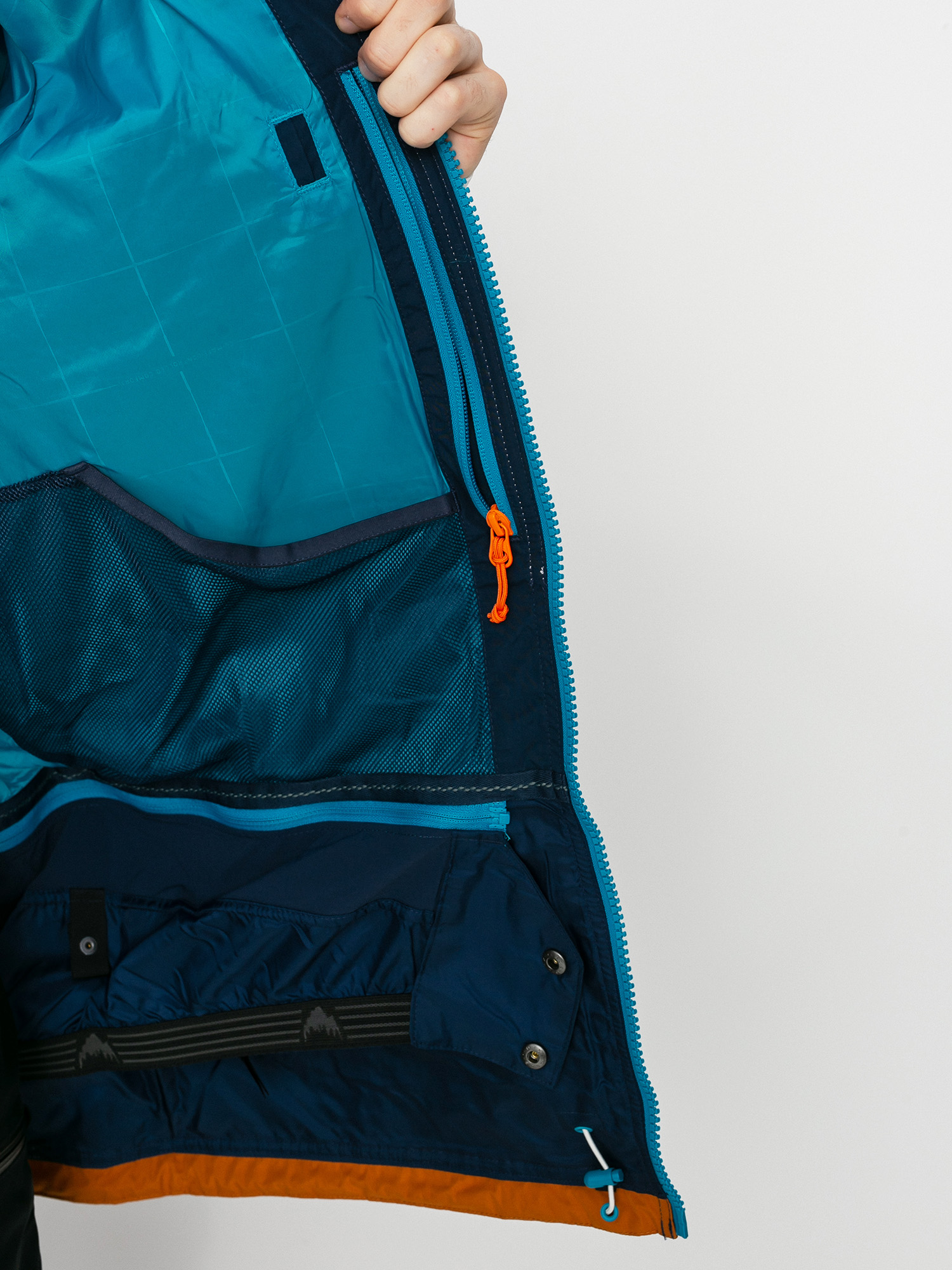 Férfi Burton Frostner Snowboard dzseki (dress blue/true penny/stout white)