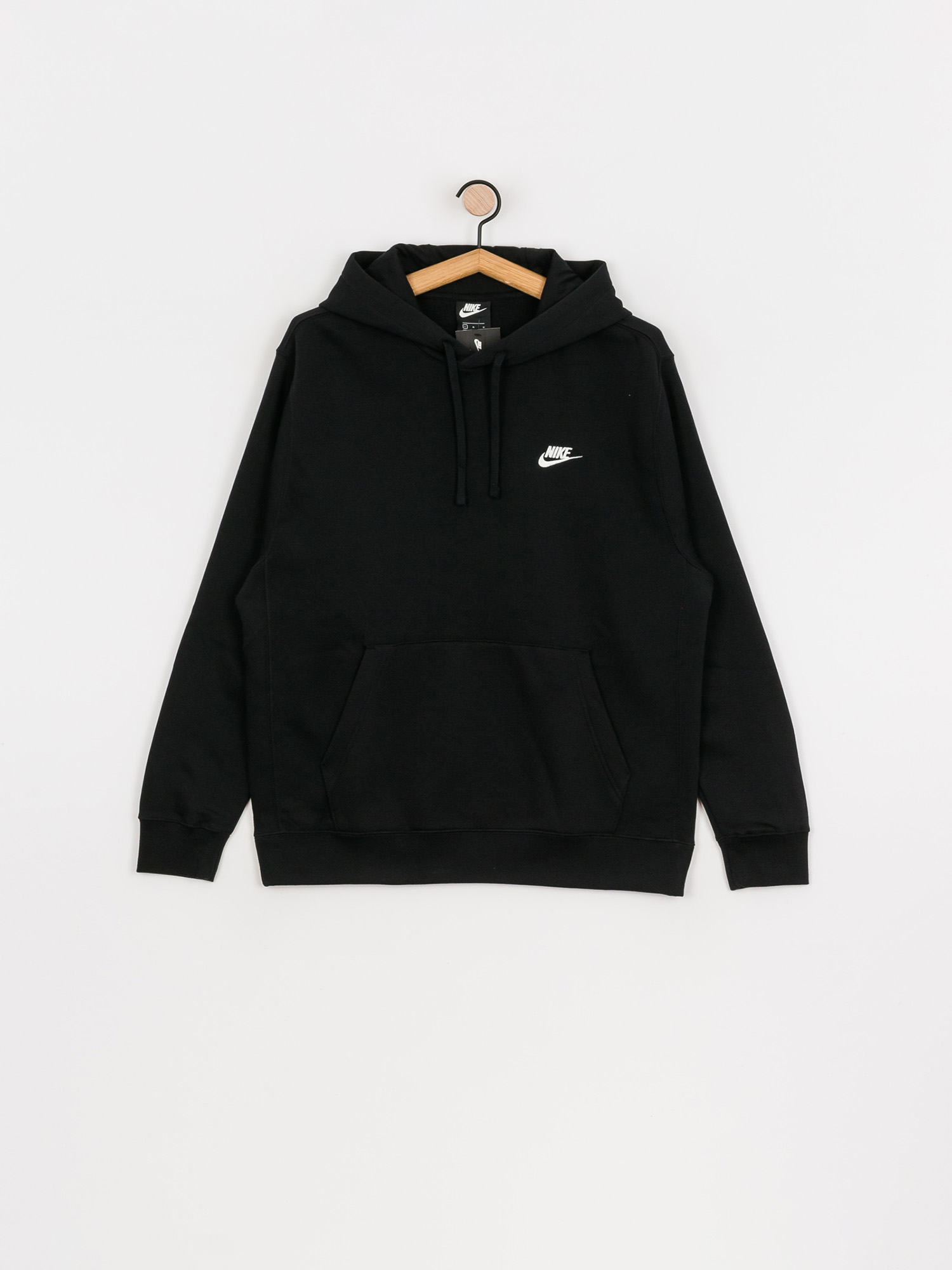 Nike Club Hoodie Po Bb HD Kapucnis pulóver (black/black/white)