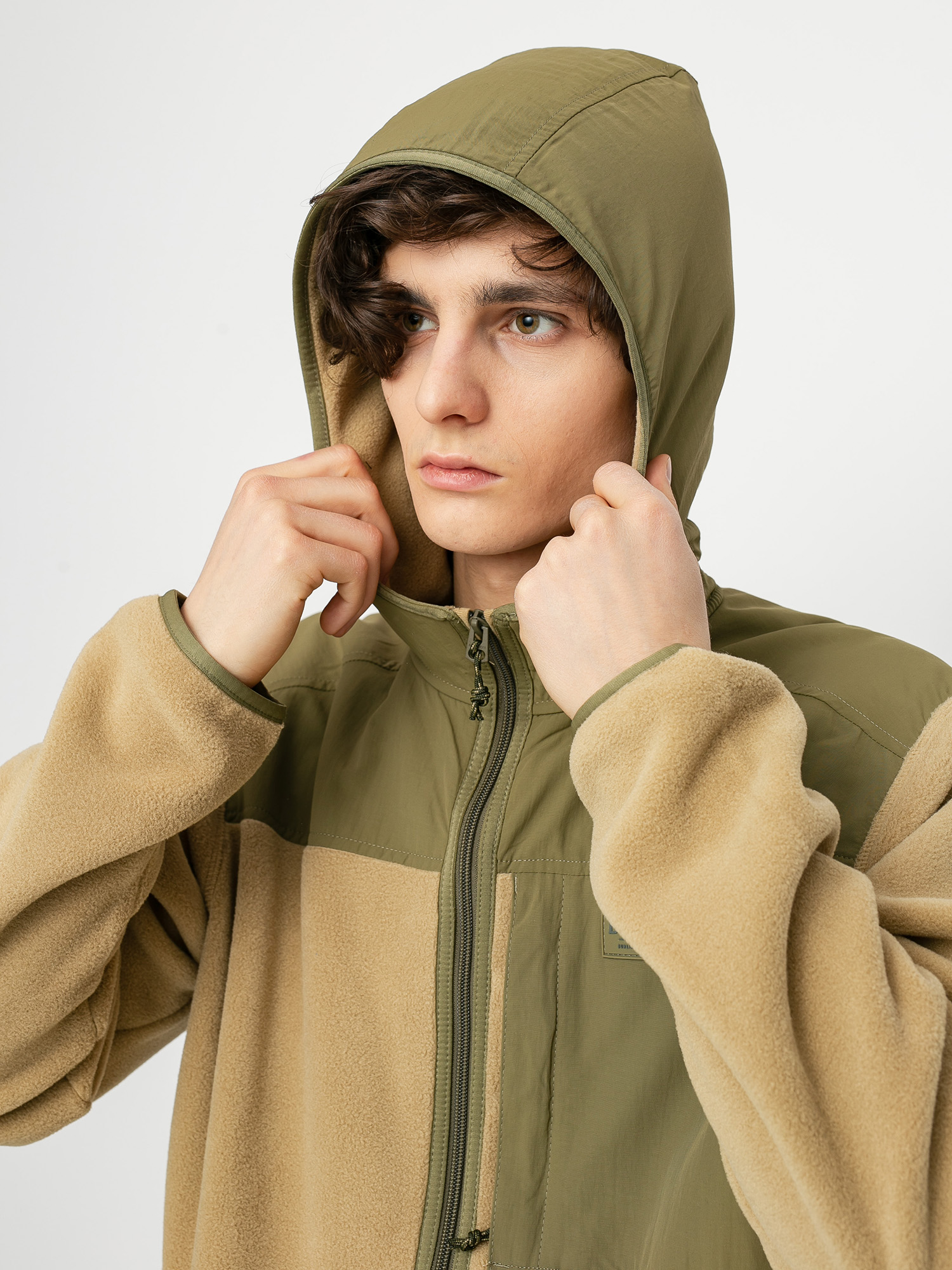 Férfi Burton Hearth Full-Zip HD Polár pulóver (kelp/martini)