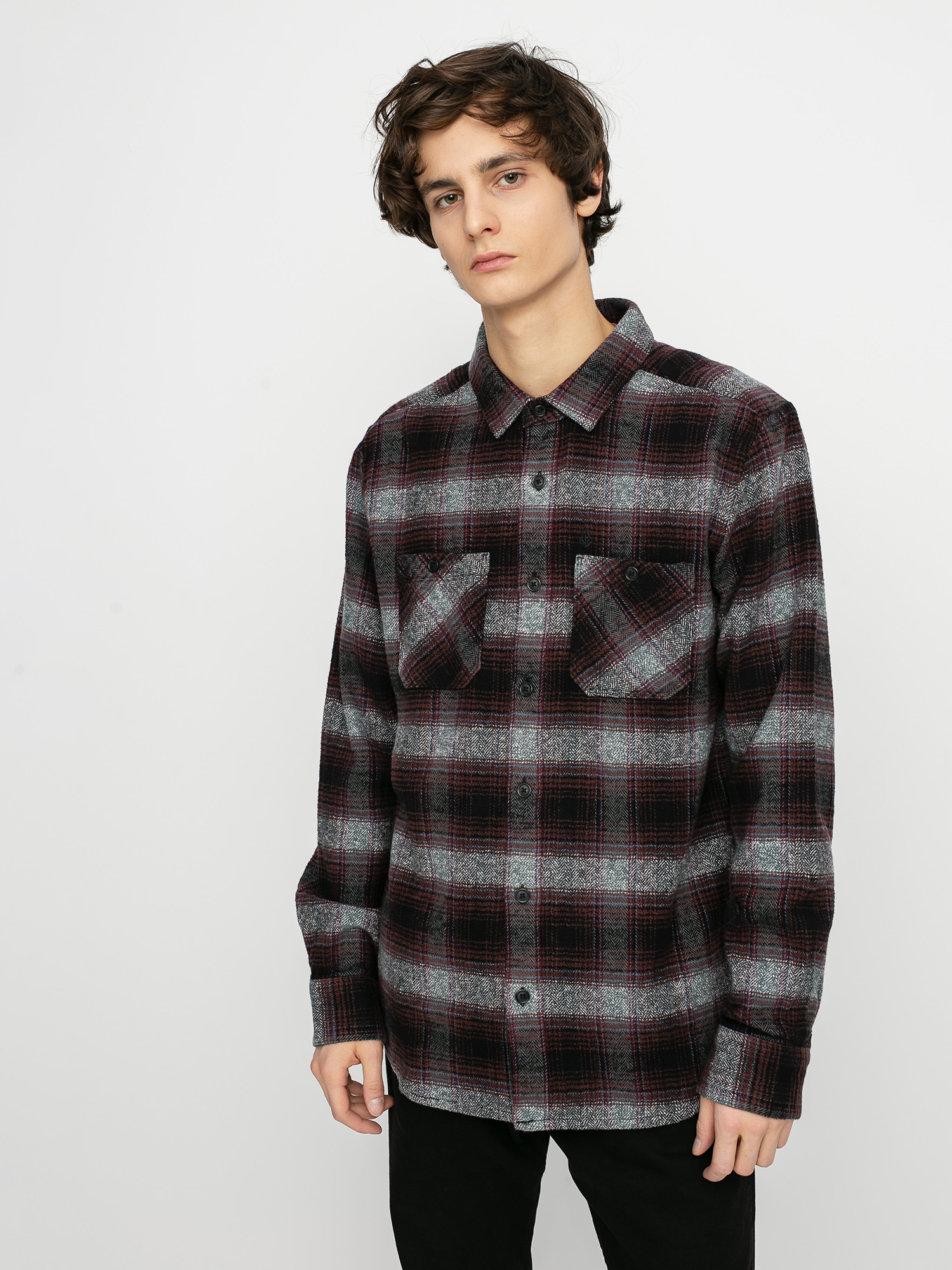 Volcom Quintin Flannel Ls Ing (black)