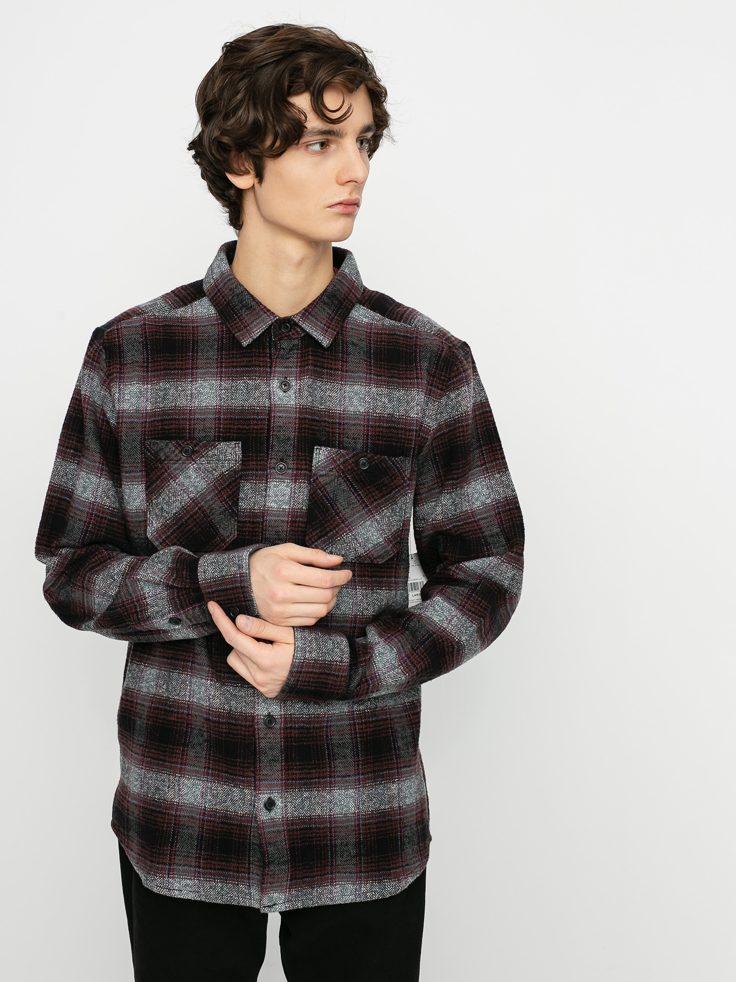 Volcom Quintin Flannel Ls Ing (black)