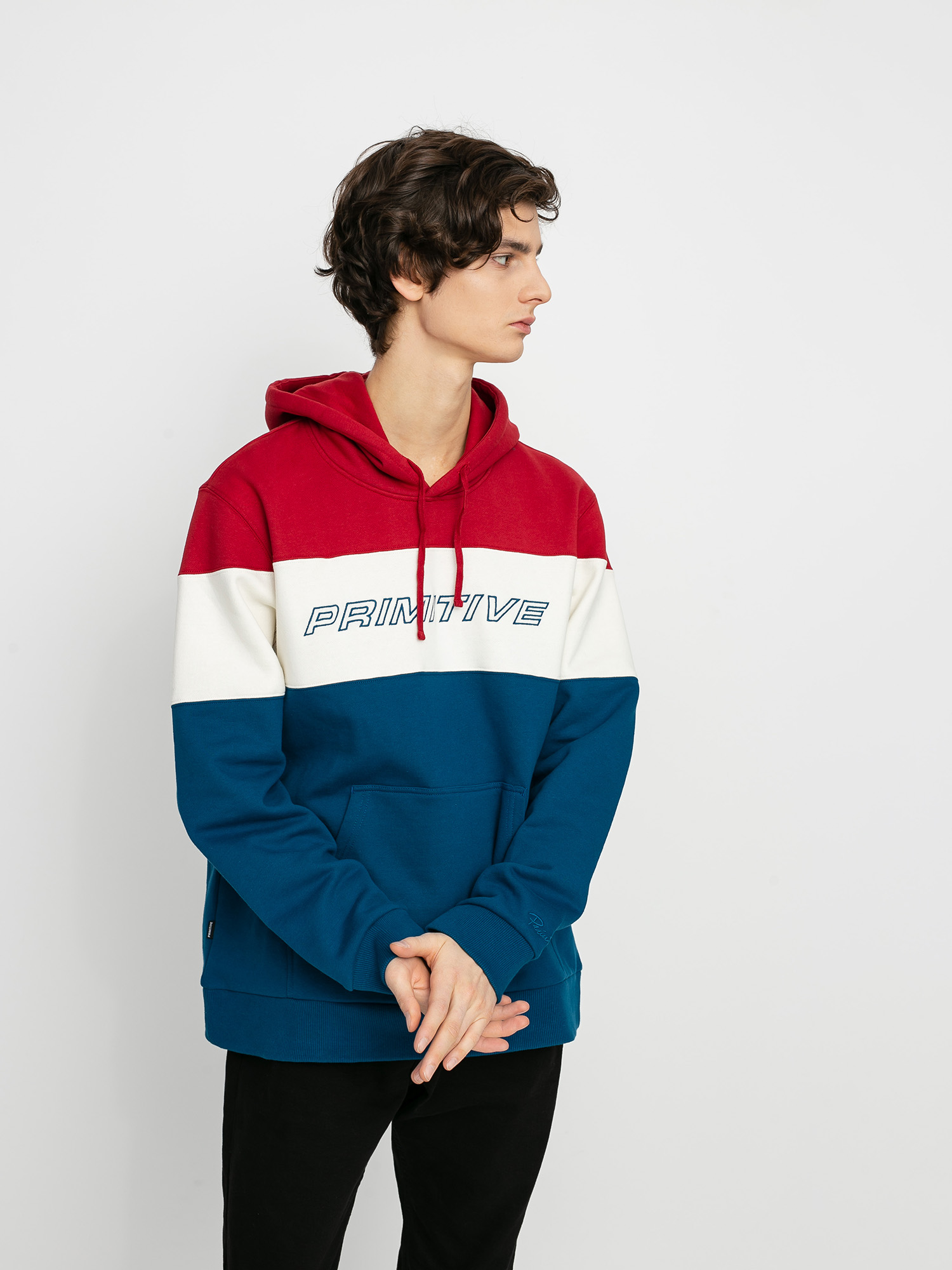 Primitive Levels HD Kapucnis pulóver (red)