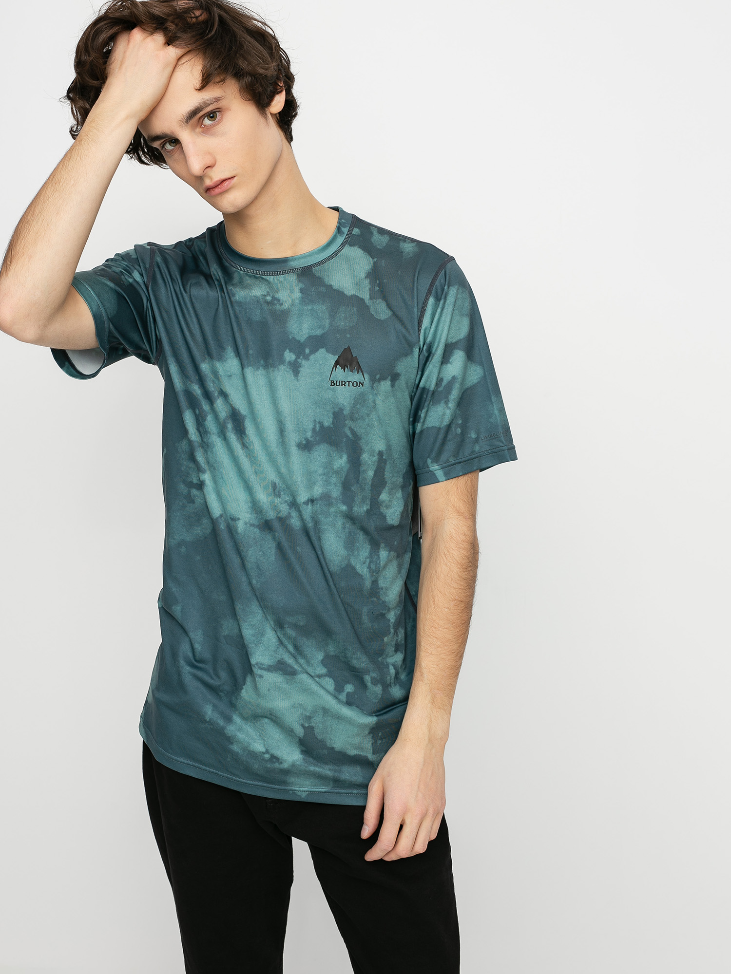 Burton Lightweight X Base Layer T Shirt Ujjatlan thermo felső (dark slate resist dye)