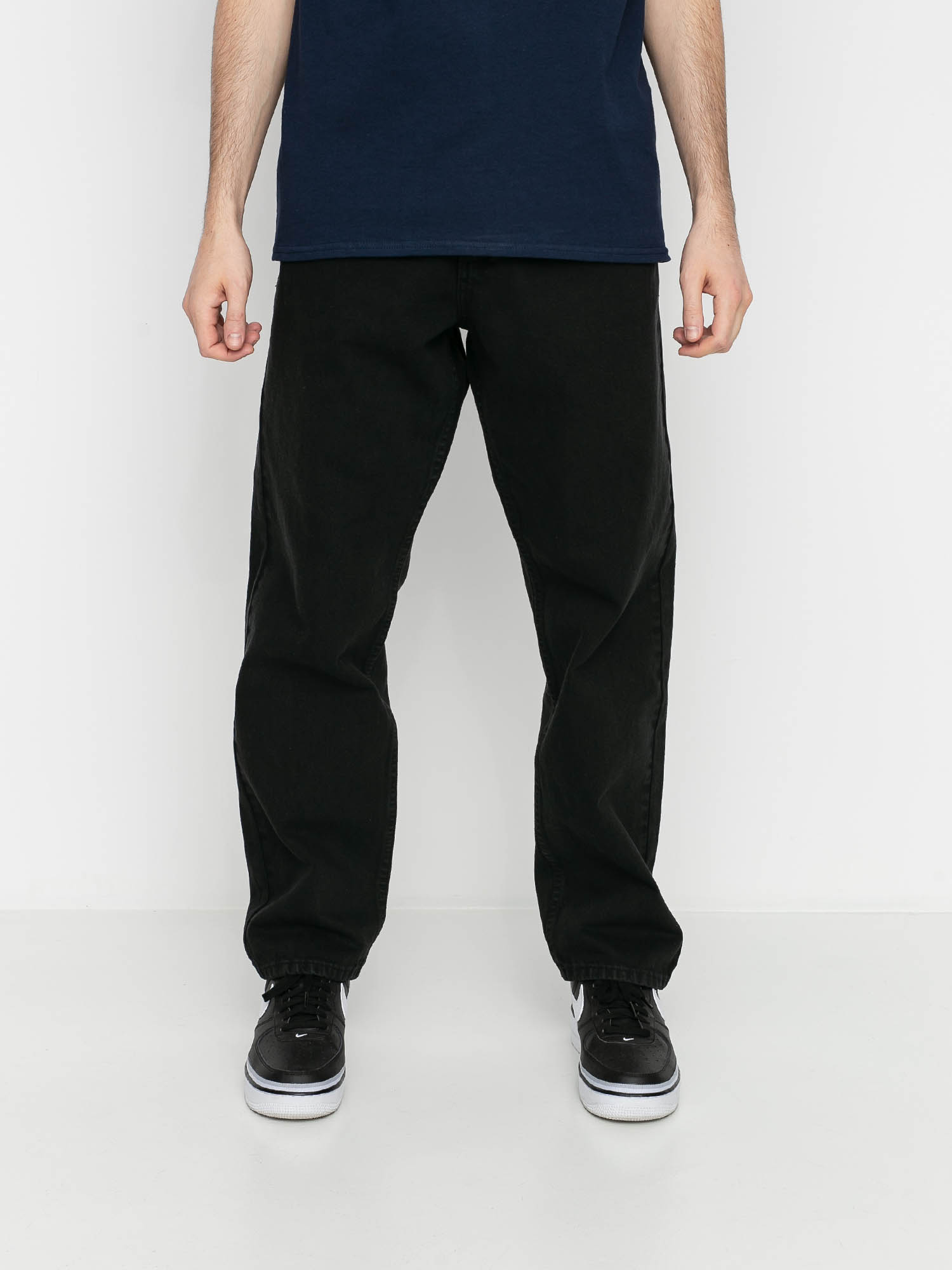 MassDnm Slang Jeans Baggy Fit Kisnadrág (black stone washed)