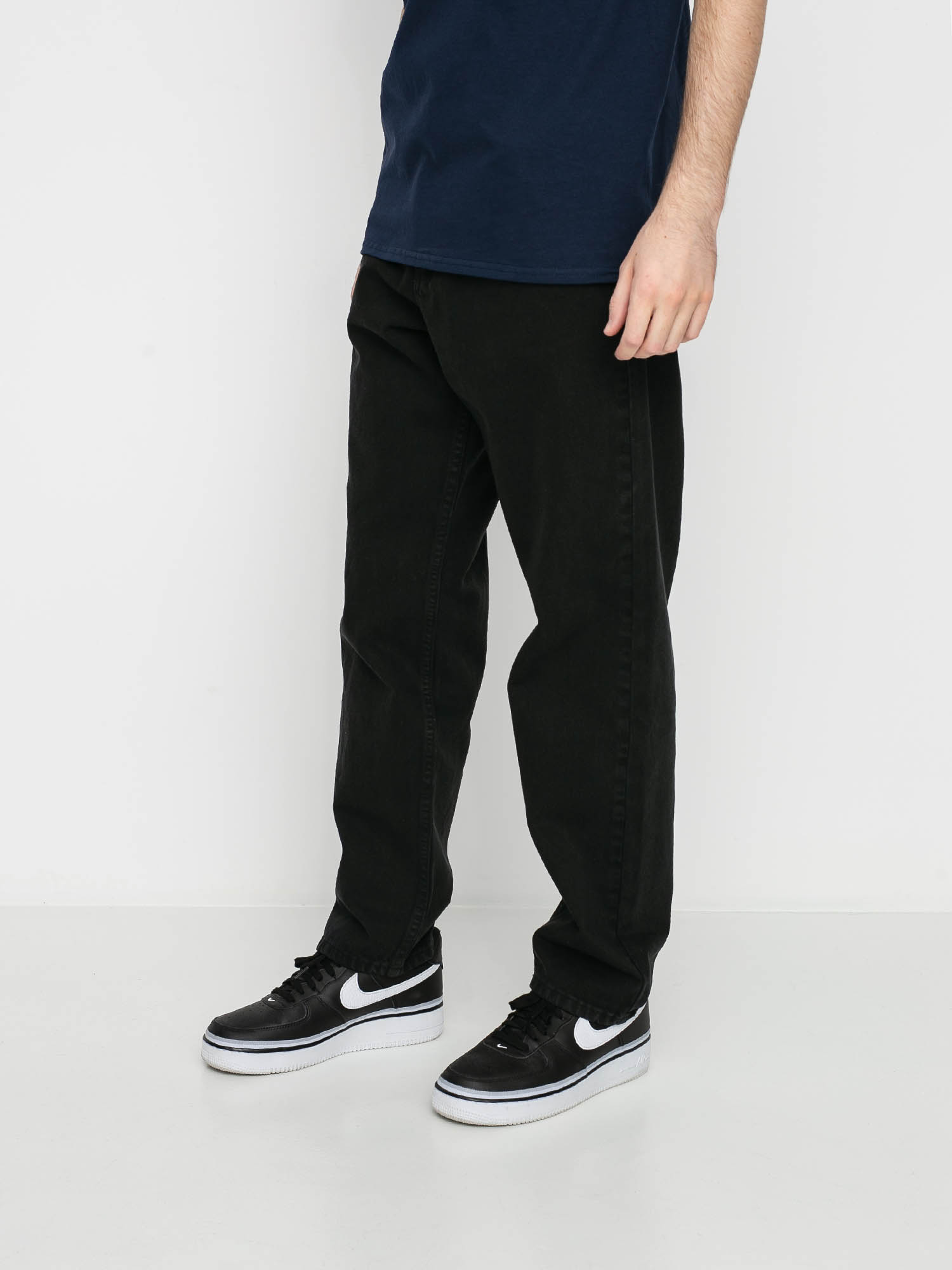 MassDnm Slang Jeans Baggy Fit Kisnadrág (black stone washed)