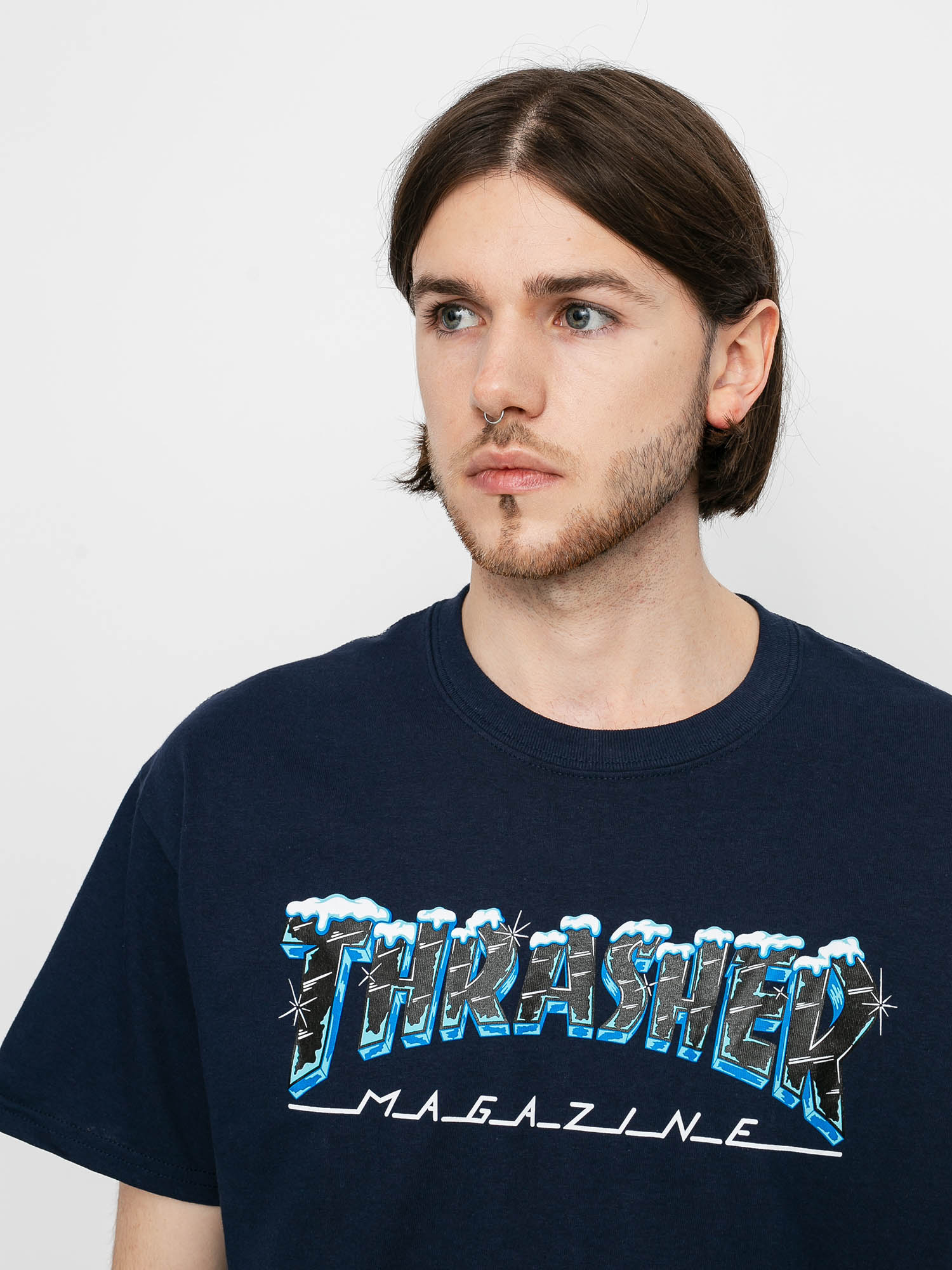 Thrasher Black Ice Ujjatlan felső (navy)