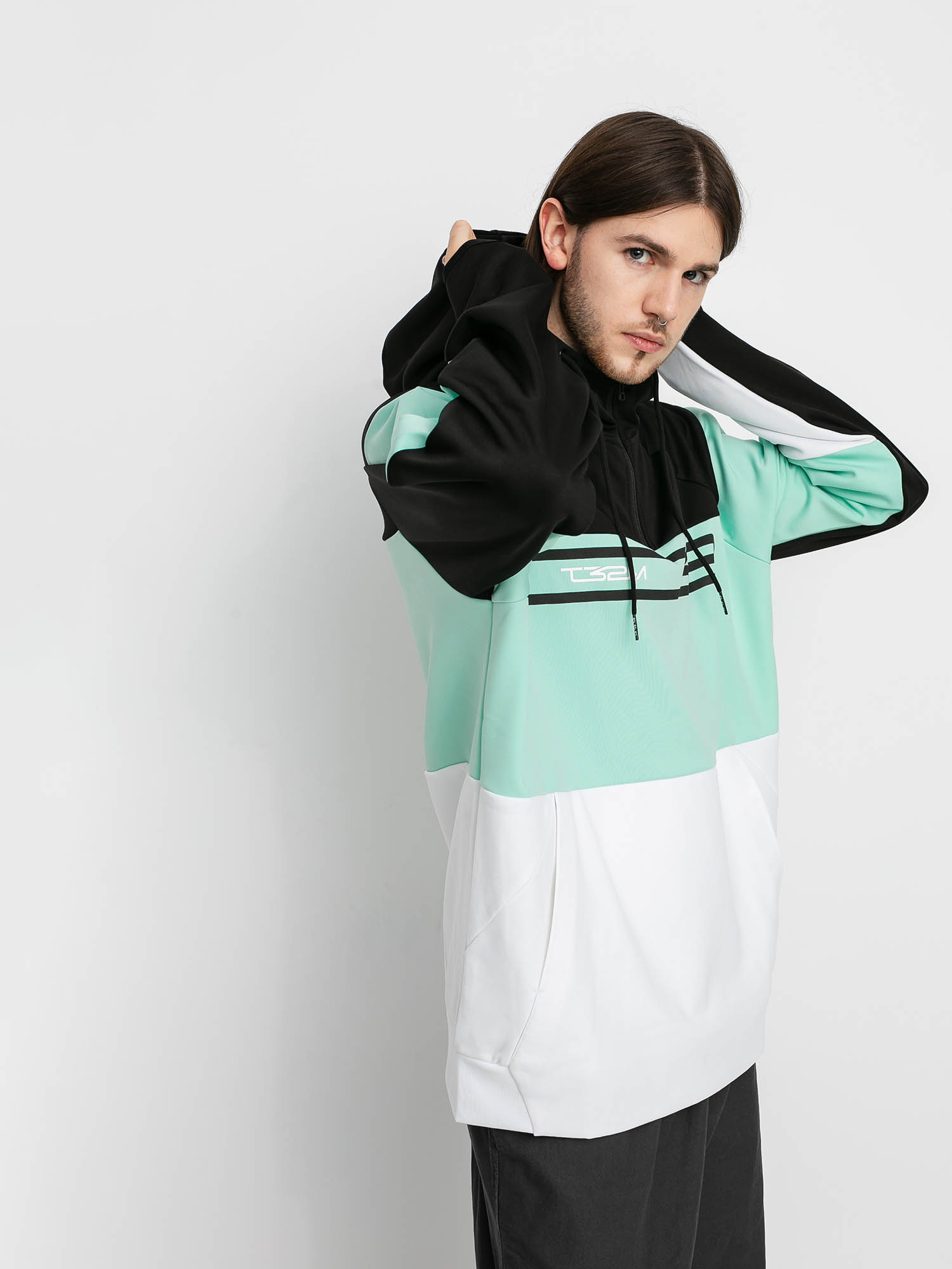 ThirtyTwo Signature Tech HD Kapucnis pulóver (white/mint)