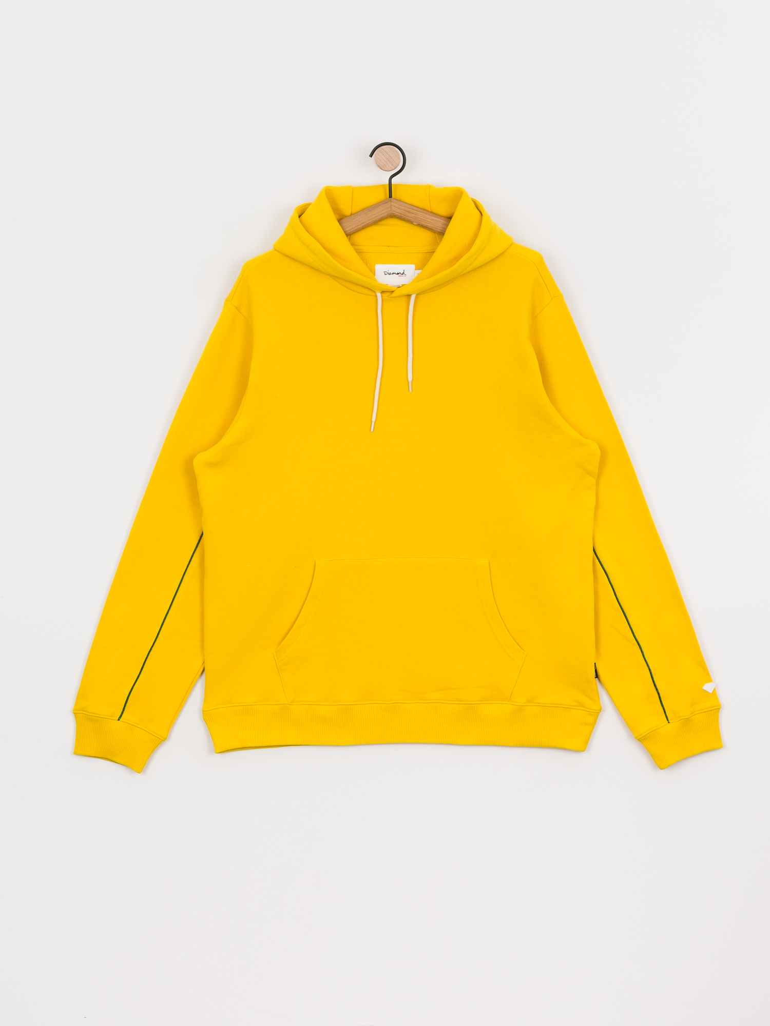 Diamond Supply Co. Checkered Cross HD Kapucnis pulóver (yellow)