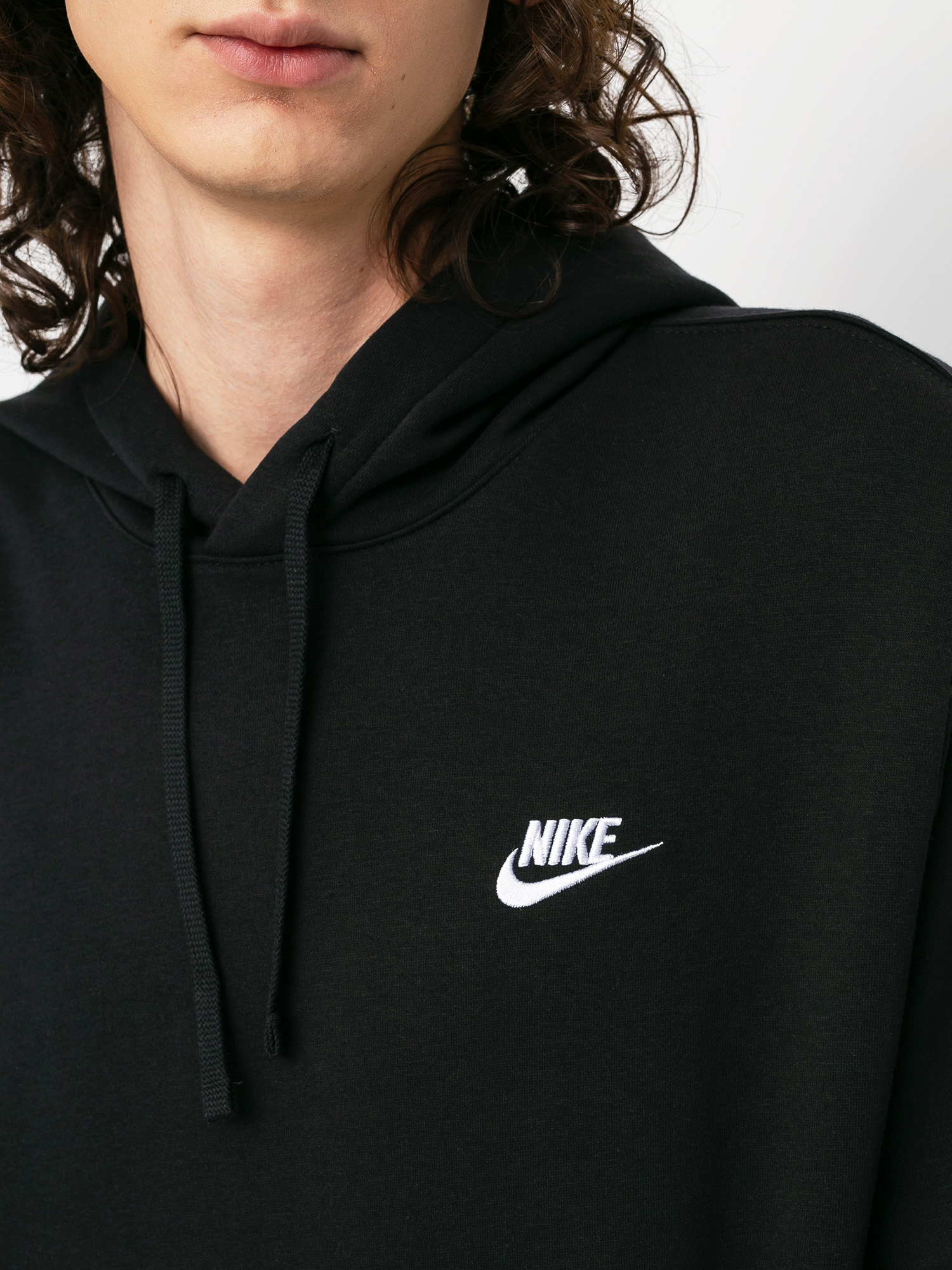 Nike Club Hoodie Po Bb HD Kapucnis pulóver (black/black/white)