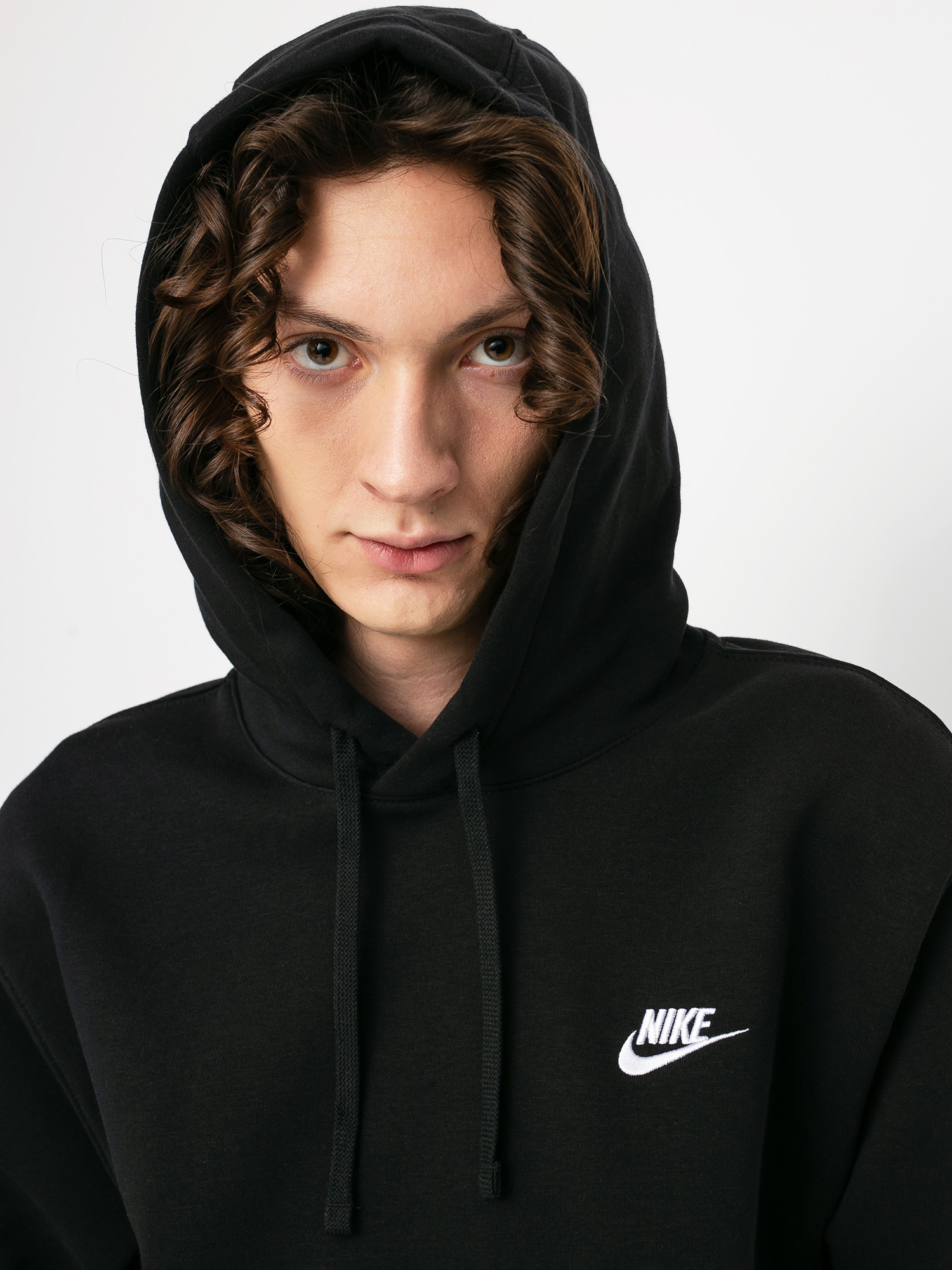 Nike Club Hoodie Po Bb HD Kapucnis pulóver (black/black/white)