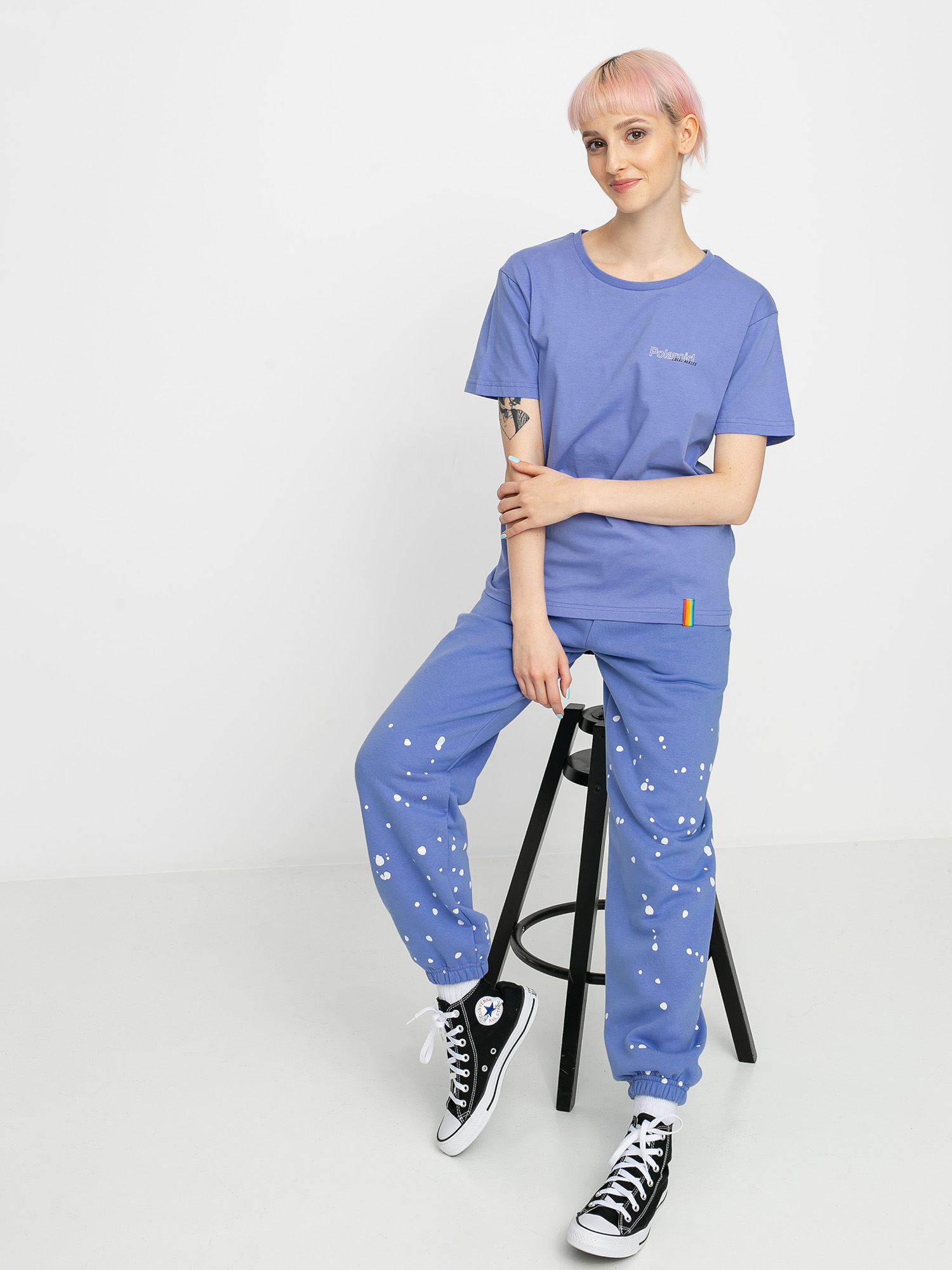 Local Heroes X Polaroid Gradient Wmn Ujjatlan felső (violet)