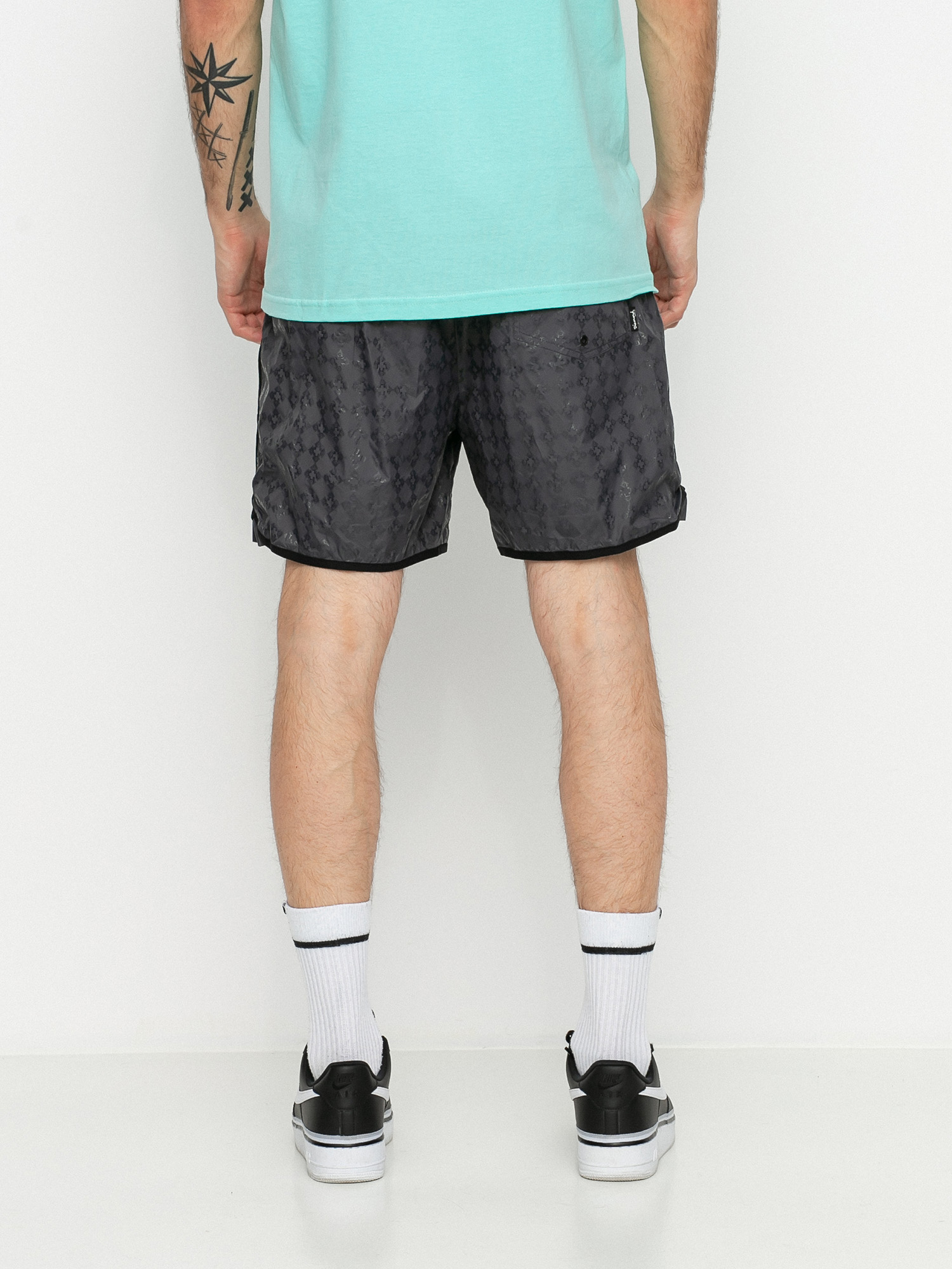 Diamond Supply Co. Checkered Cross Rövidnadrág (black)