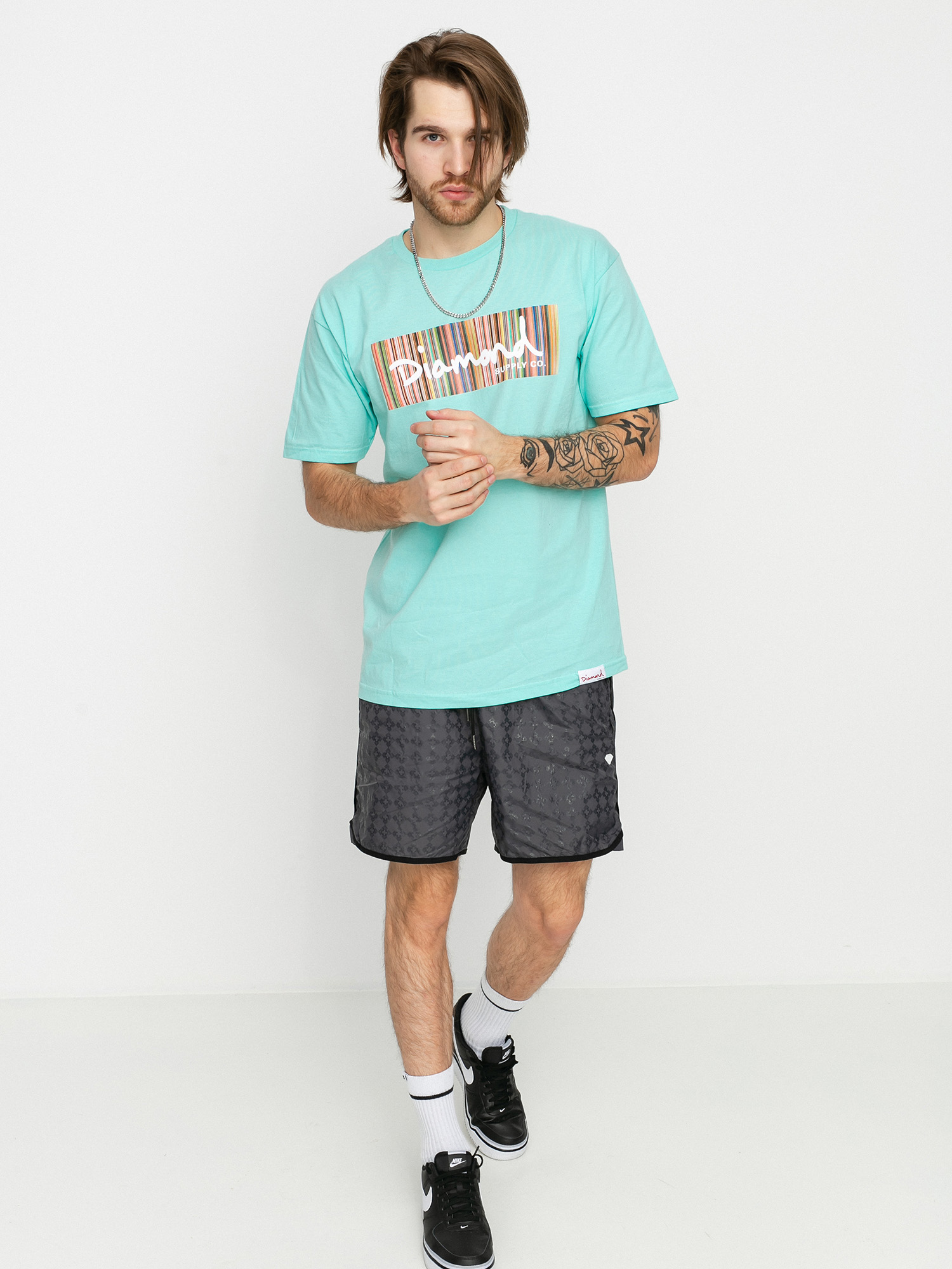Diamond Supply Co. Color Ply Box Logo Ujjatlan felső (diamond blue)