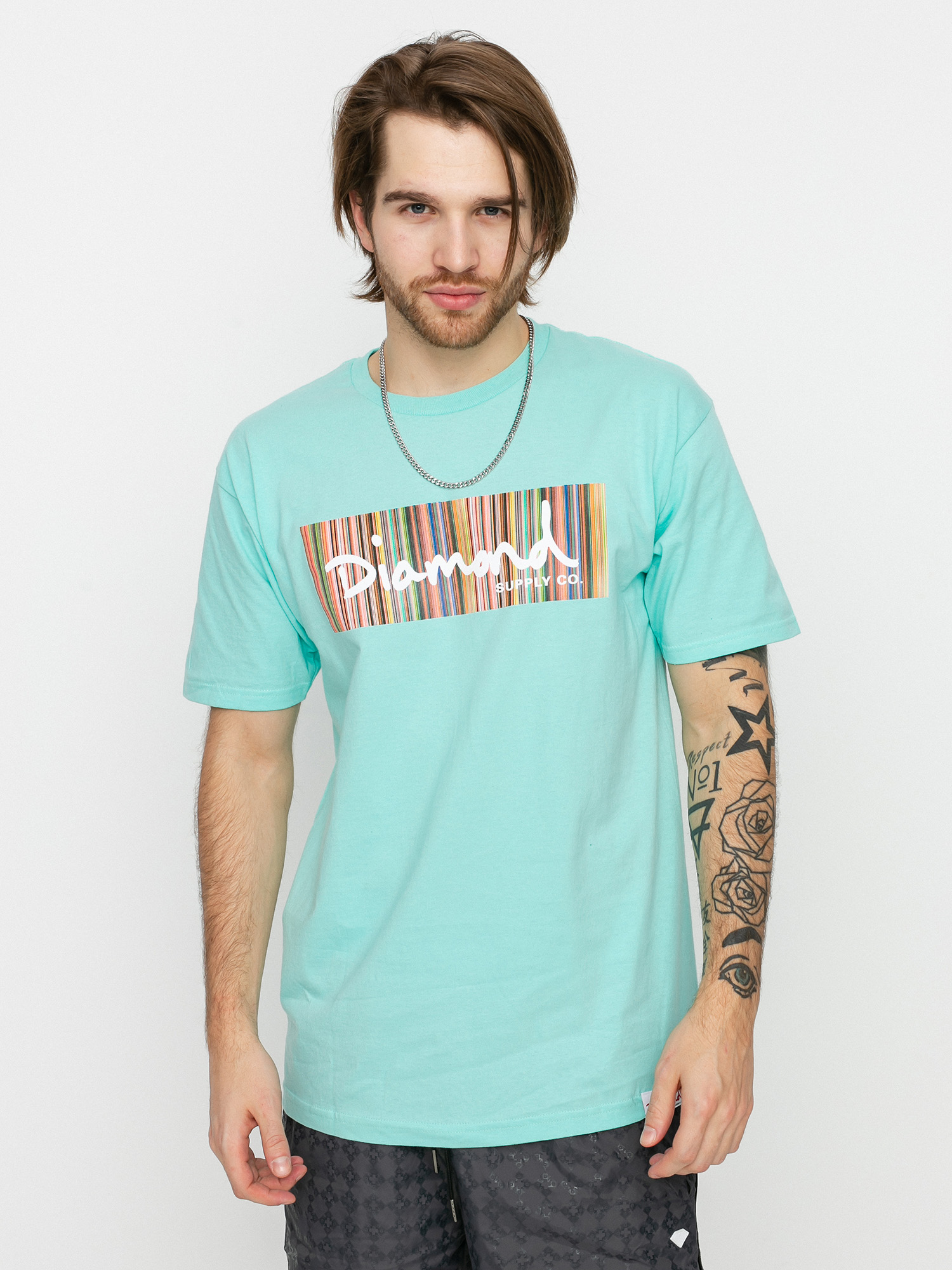 Diamond Supply Co. Color Ply Box Logo Ujjatlan felső (diamond blue)