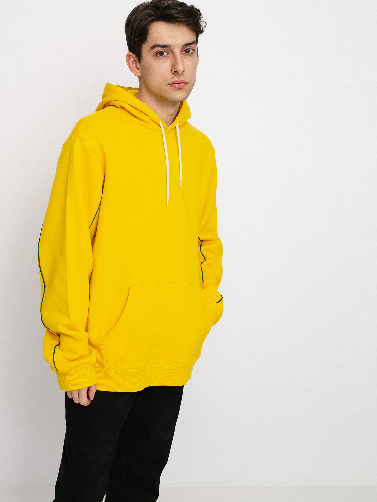 Diamond Supply Co. Checkered Cross HD Kapucnis pulóver (yellow)