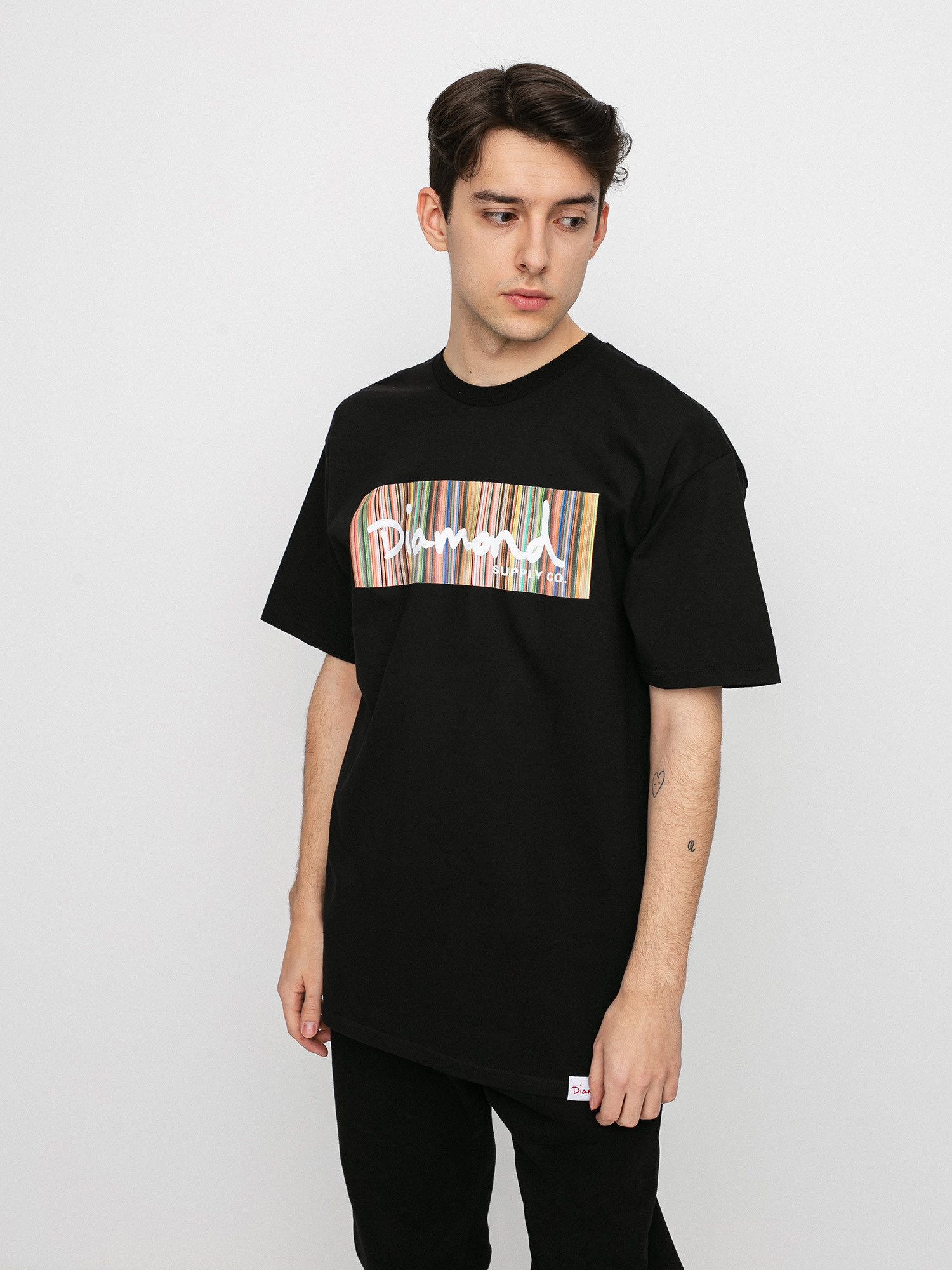 Diamond Supply Co. Color Ply Box Logo Ujjatlan felső (black)