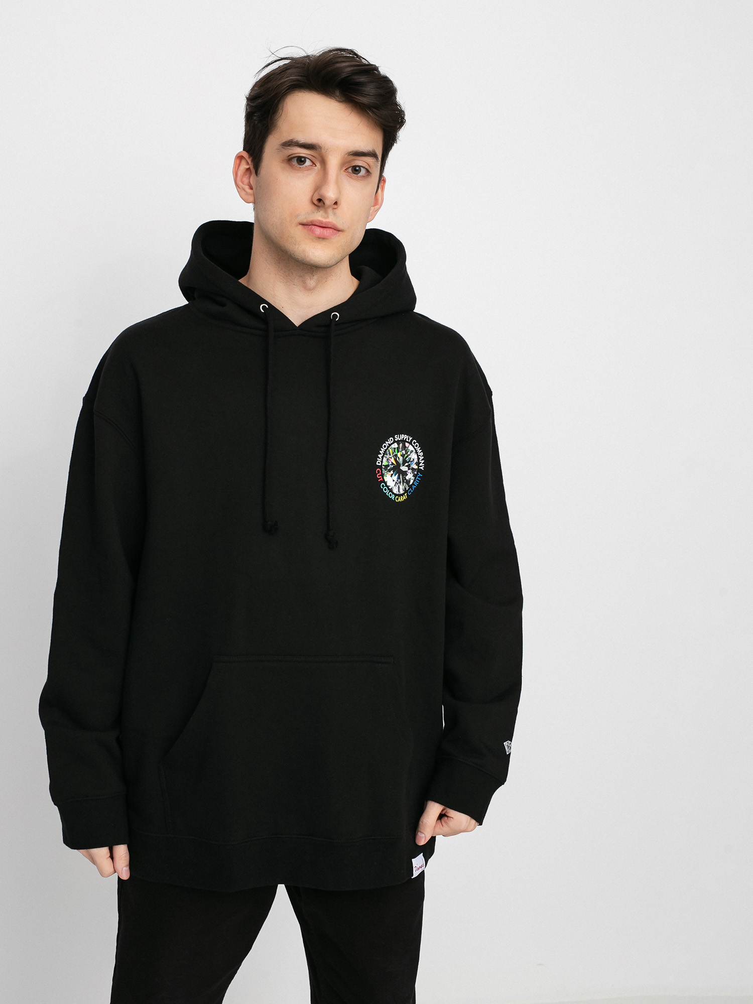 Diamond Supply Co. Clarity HD Kapucnis pulóver (black)
