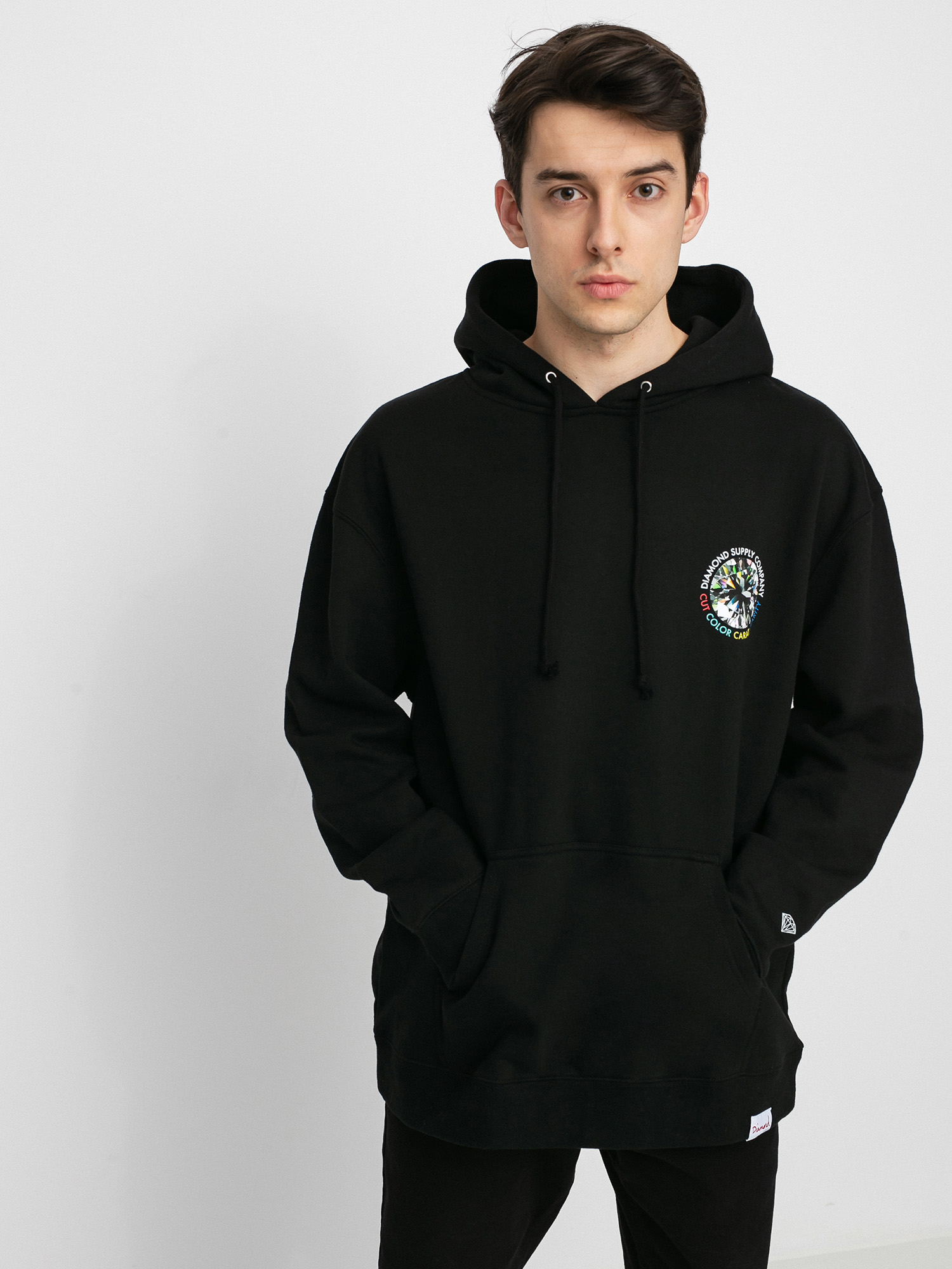 Diamond Supply Co. Clarity HD Kapucnis pulóver (black)