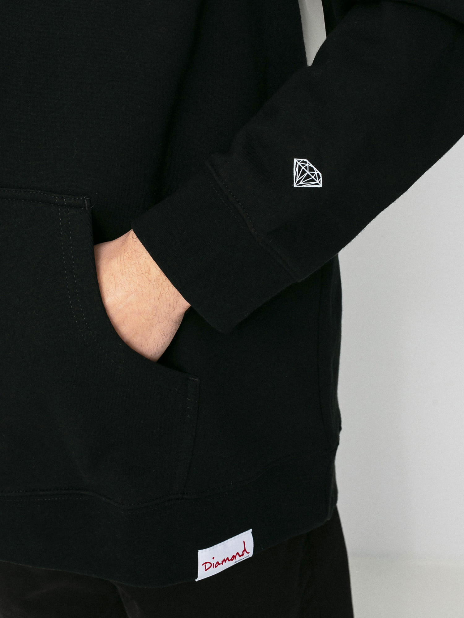 Diamond Supply Co. Clarity HD Kapucnis pulóver (black)