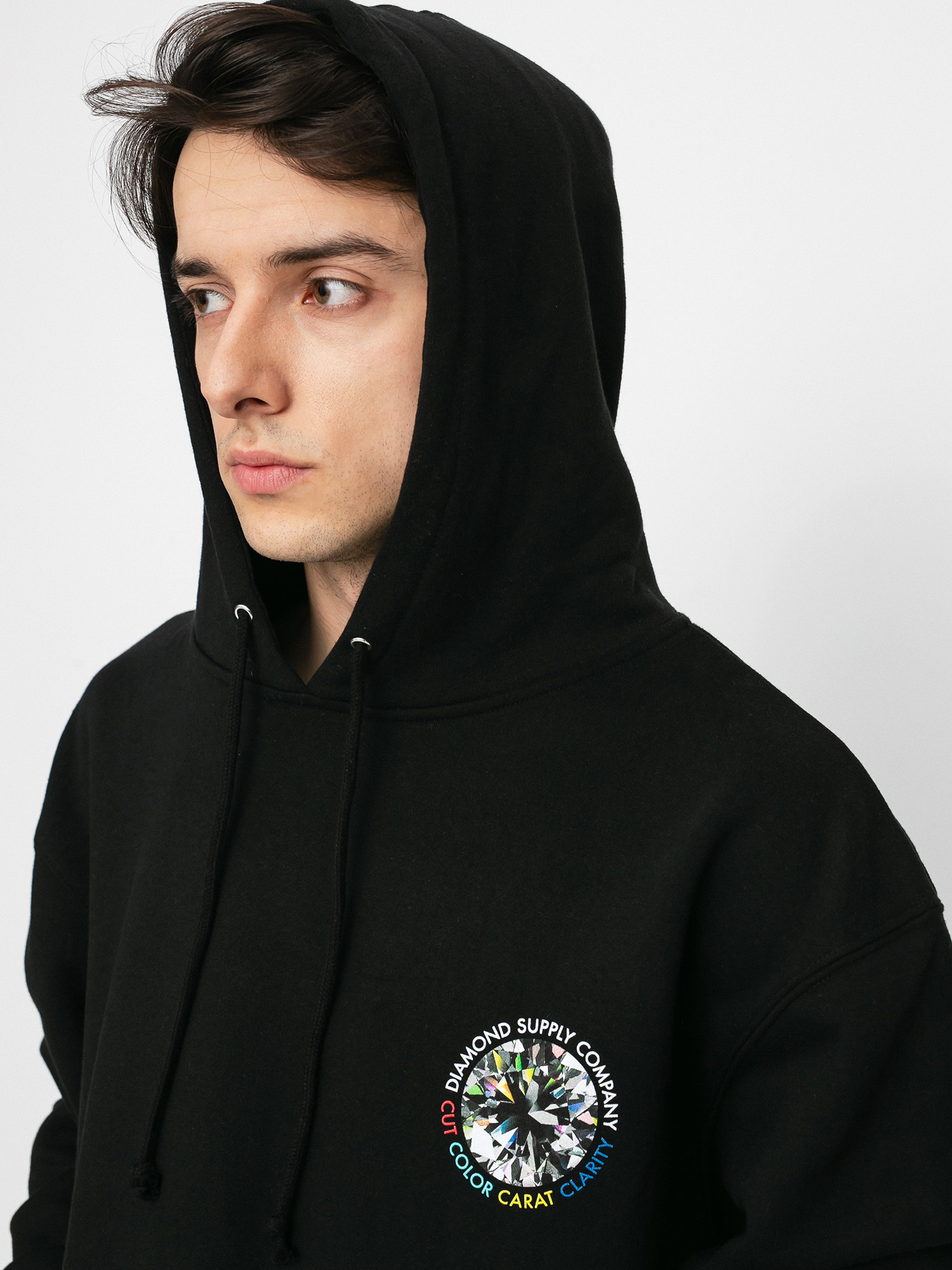 Diamond Supply Co. Clarity HD Kapucnis pulóver (black)