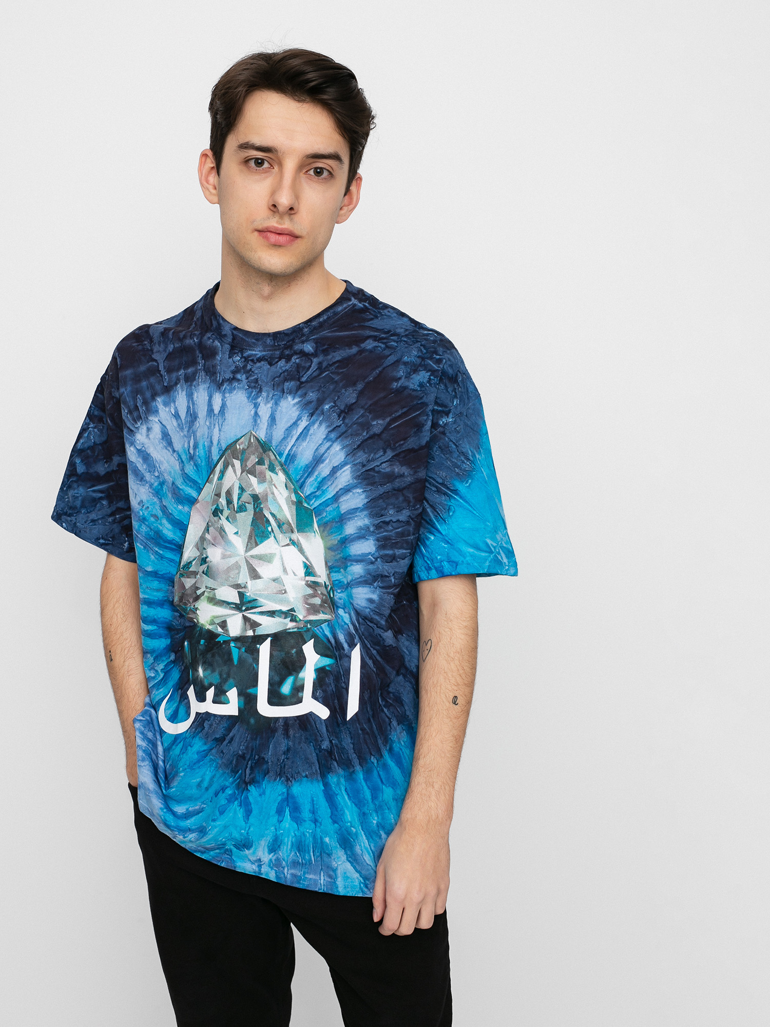 Diamond Supply Co. Galactic Diamond Tie Dye Ujjatlan felső (tour bus)