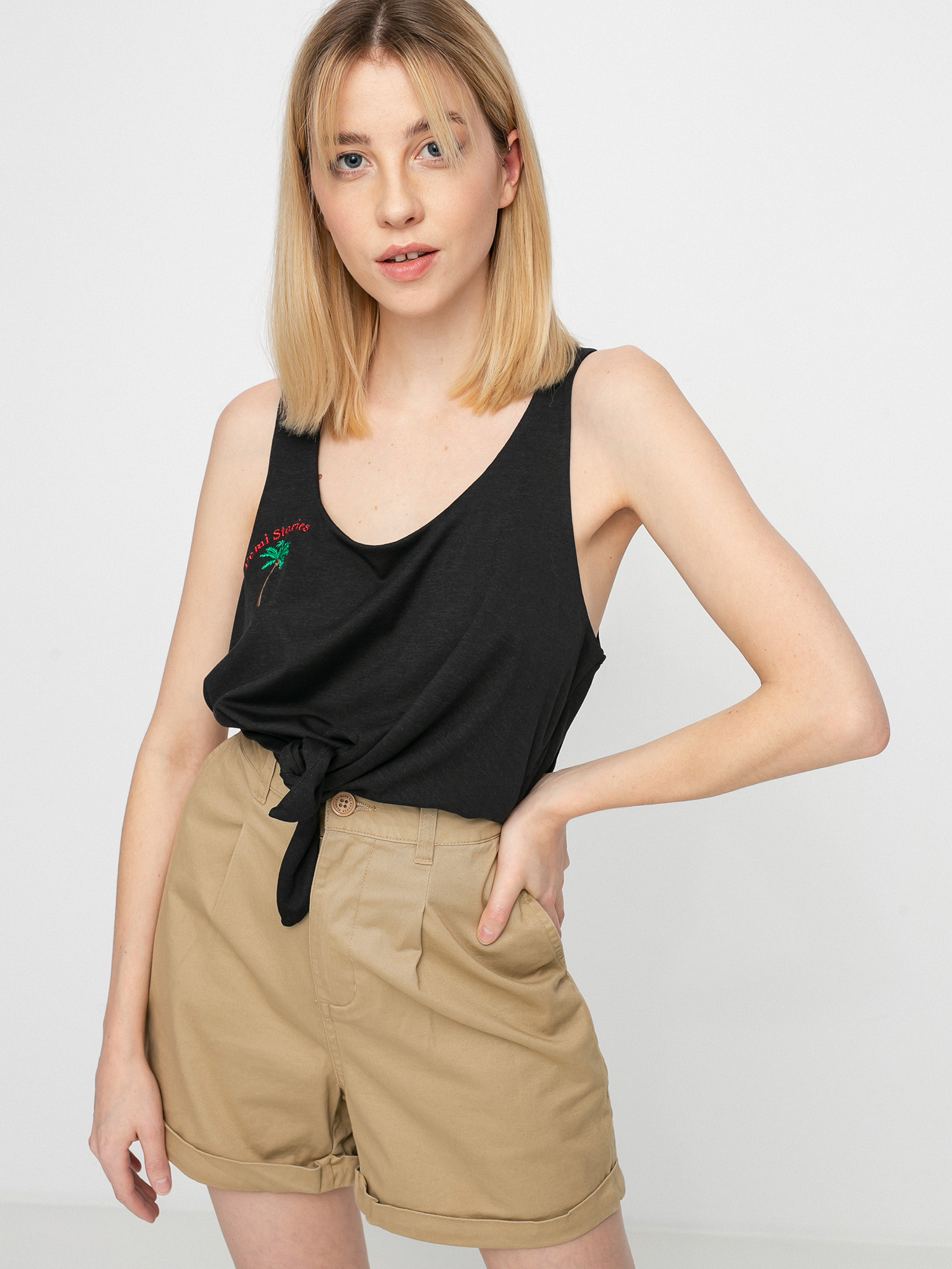 Femi Stories Mava Wmn Ujjatlan felső (blk)