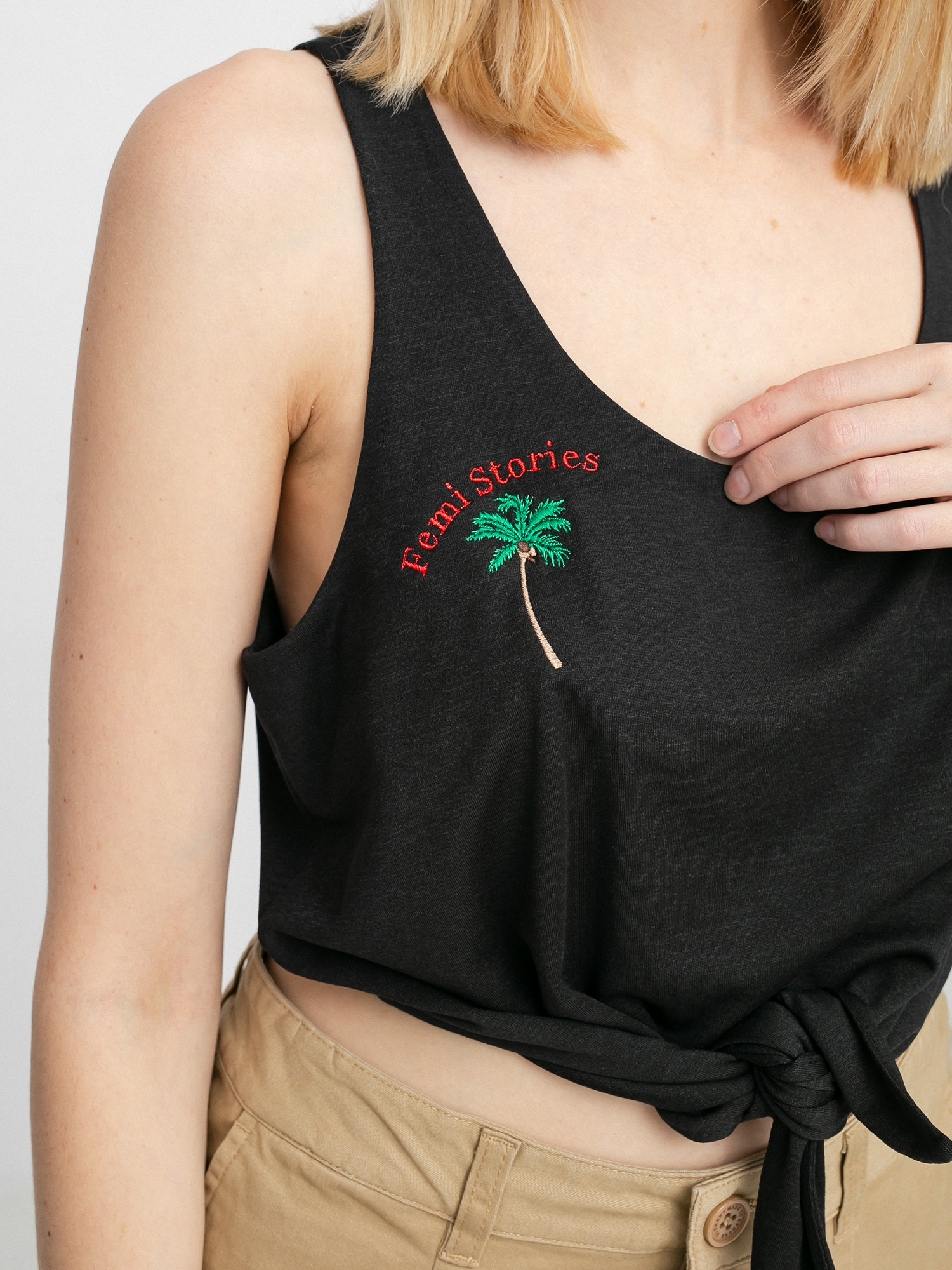 Femi Stories Mava Wmn Ujjatlan felső (blk)