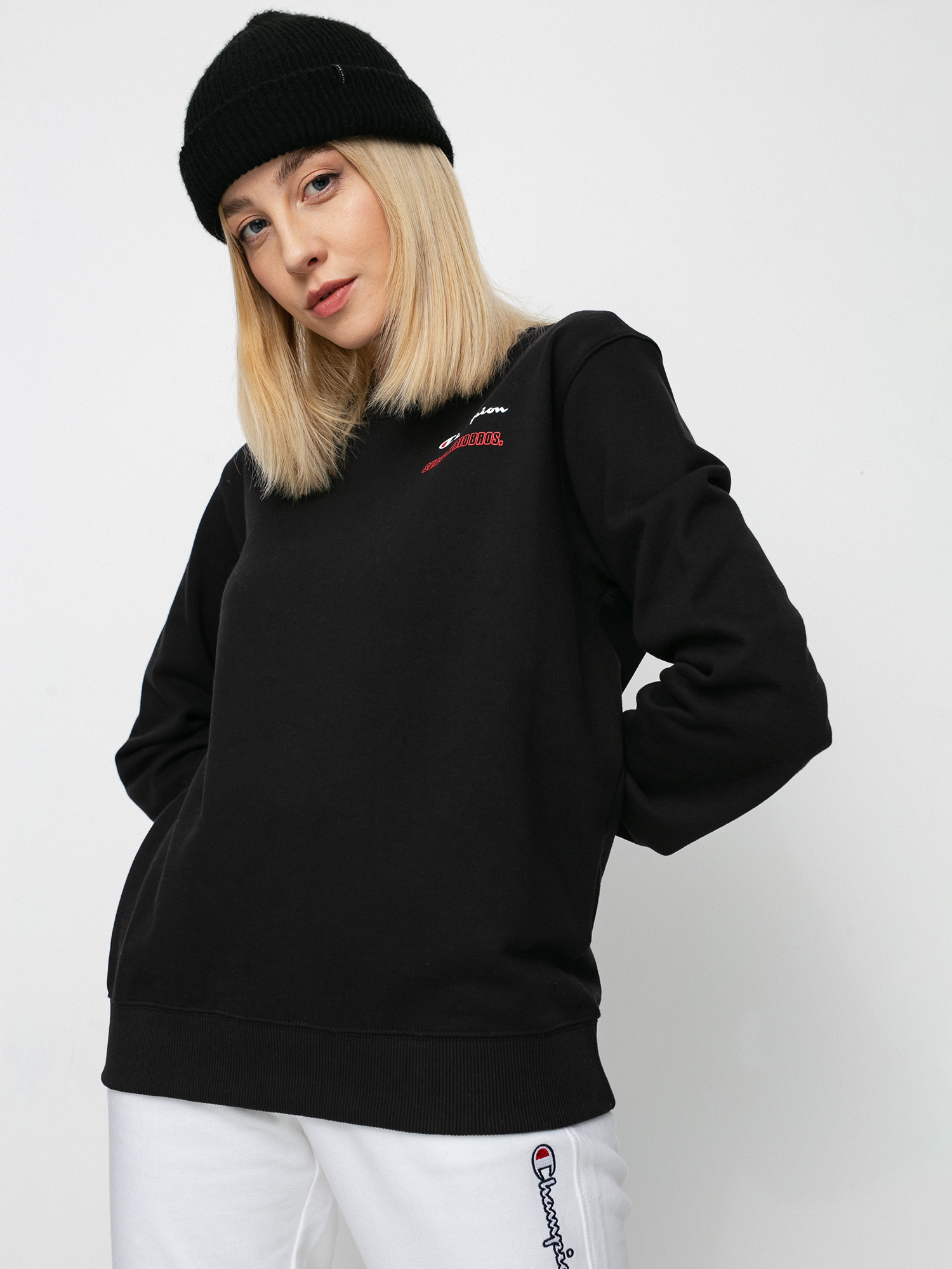 Champion X Nintendo Sweatshirt Wmn Pulóver (nbk)