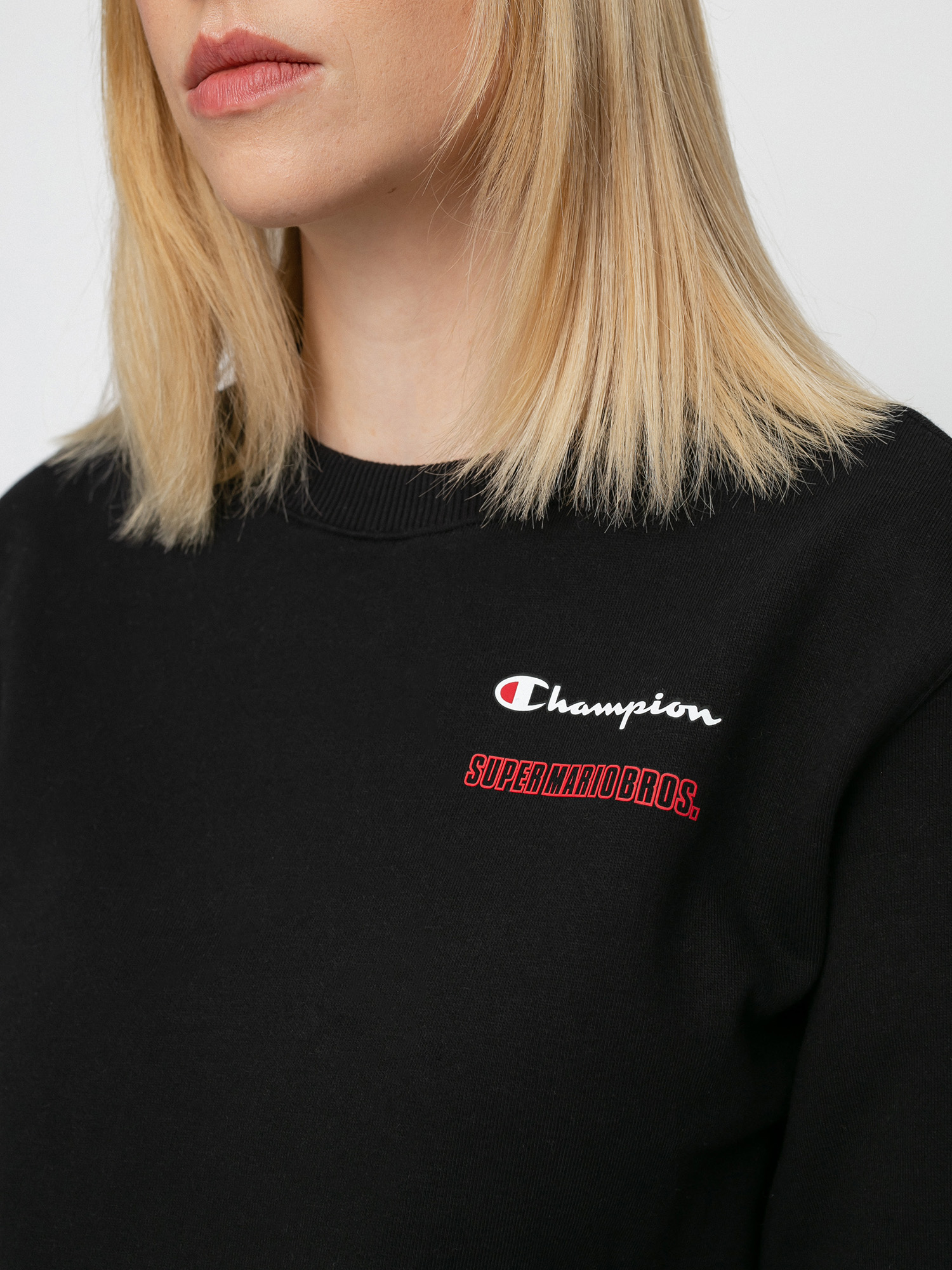 Champion X Nintendo Sweatshirt Wmn Pulóver (nbk)