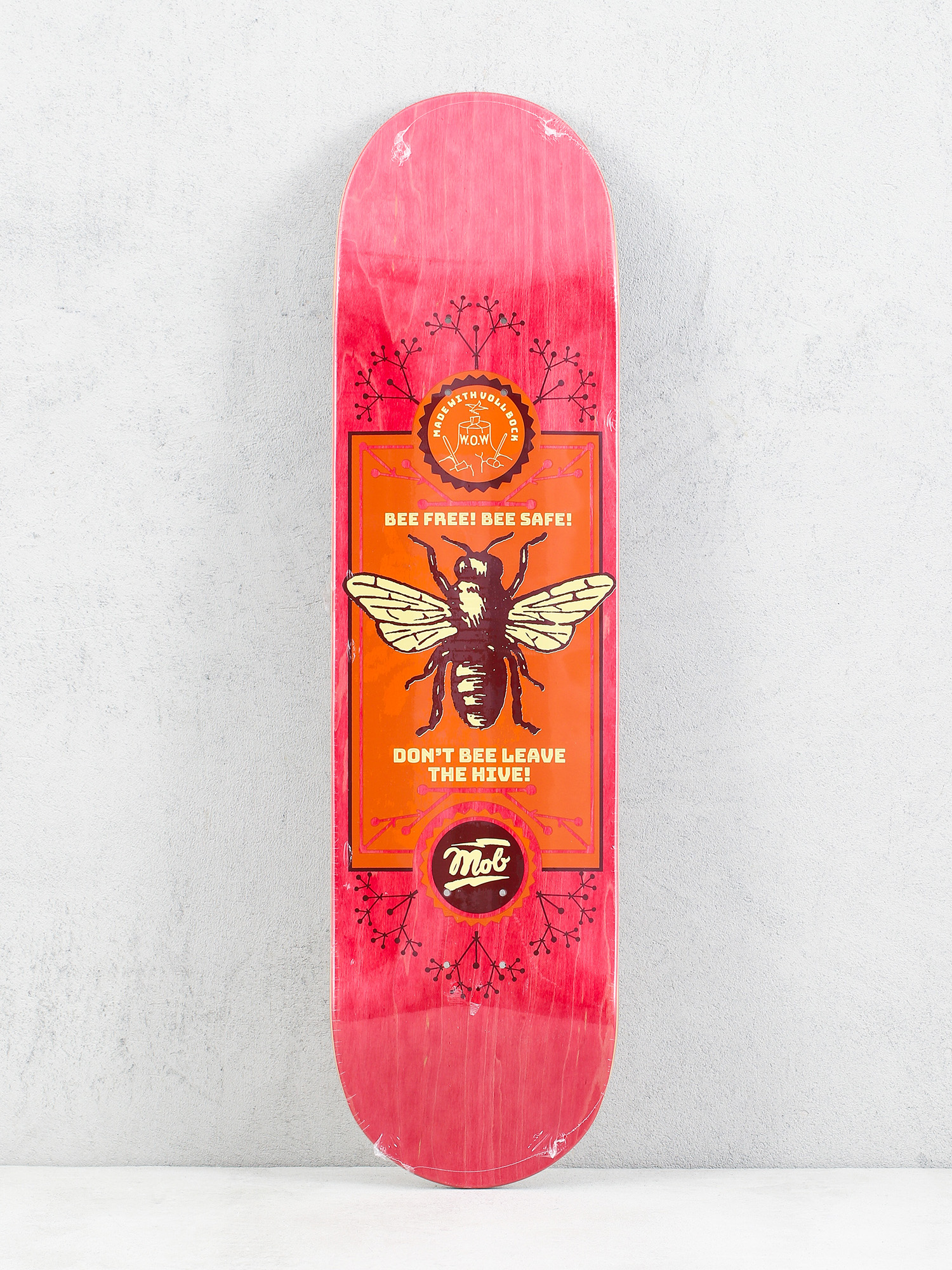 Mob Skateboards Bee Gördeszka lap (red)