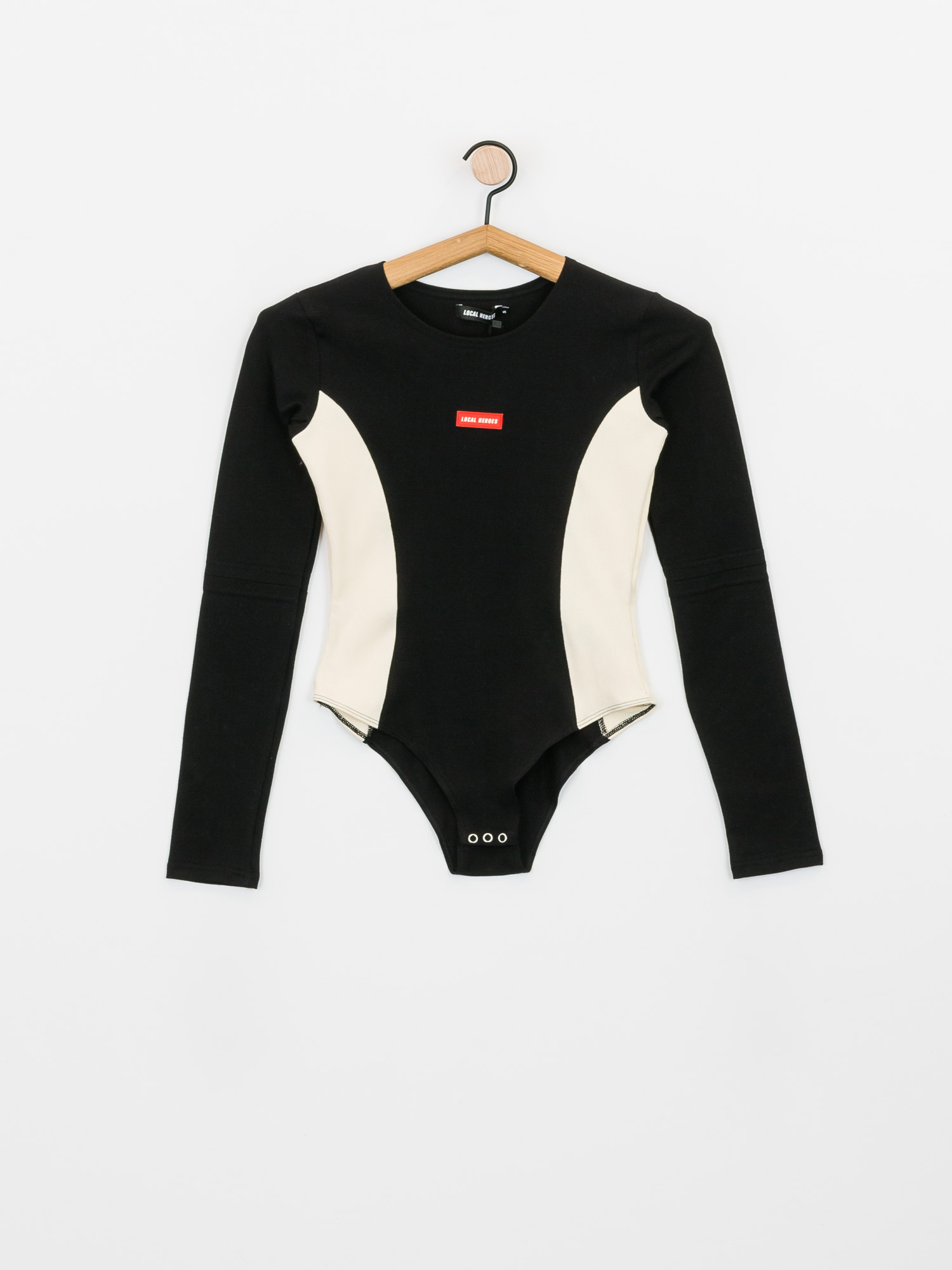 Local Heroes Leo Bodysuit Wmn Alsónemű (black/beige)