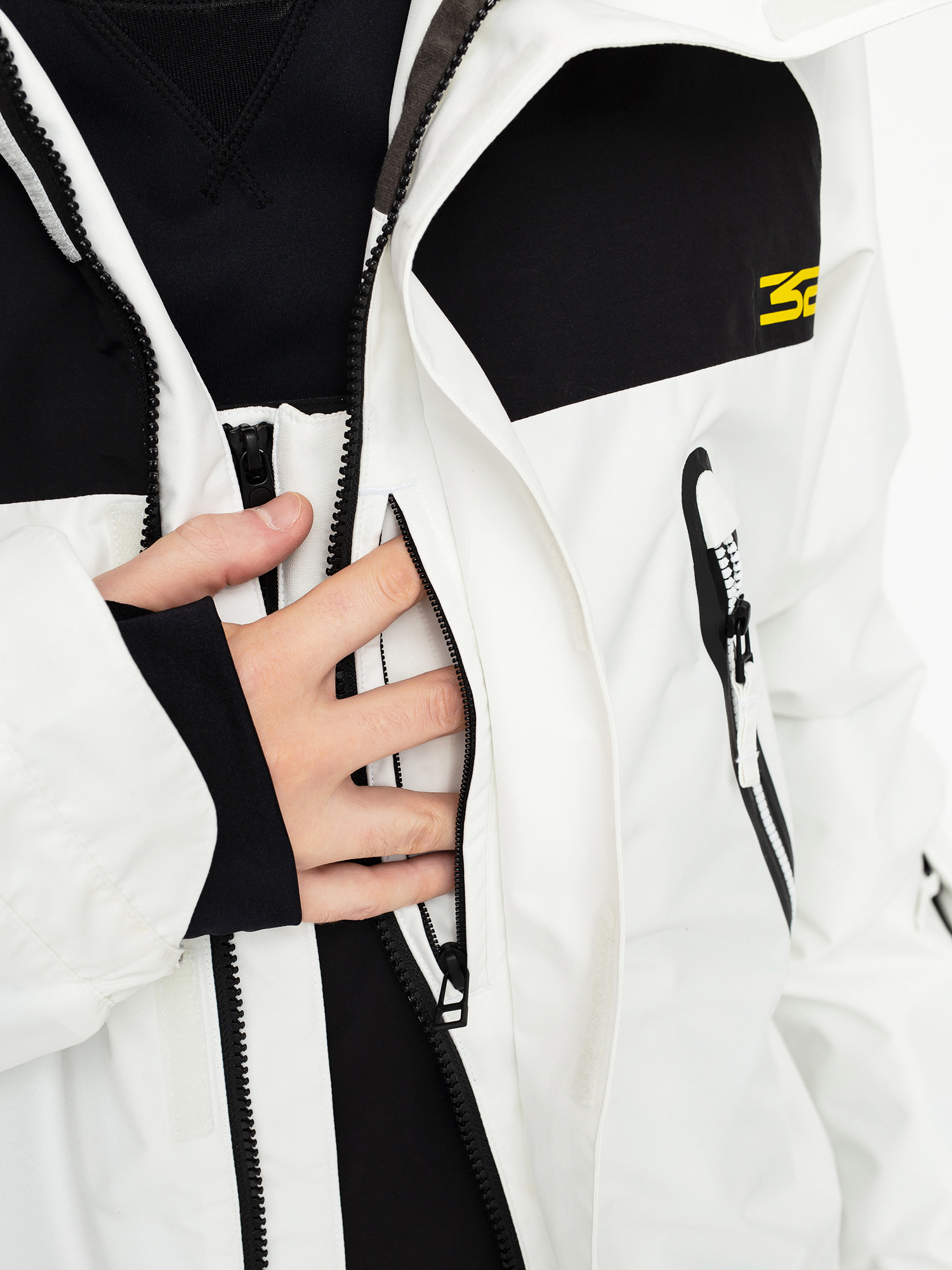 Férfi ThirtyTwo Spring Break Pintail Powder Pa Snowboard dzseki (white)