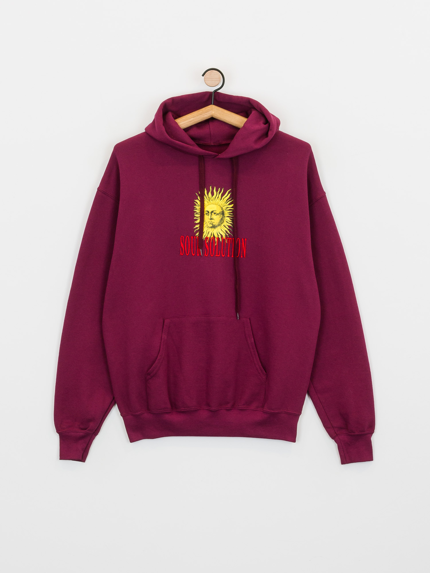 Sour Solution Sun Kapucnis pulóver (maroon)