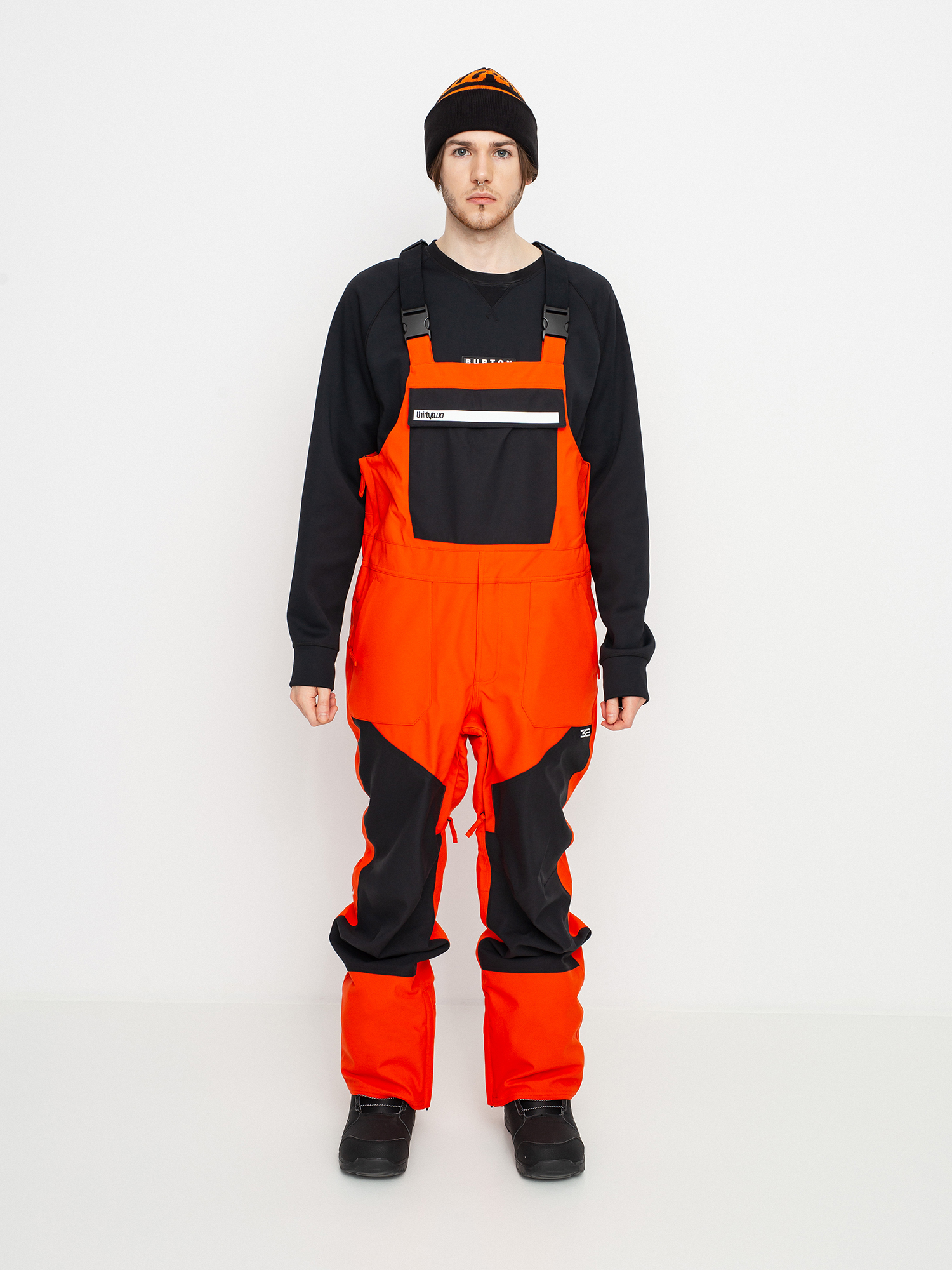 ThirtyTwo Basement Bib Snowboard nadrág (orange)