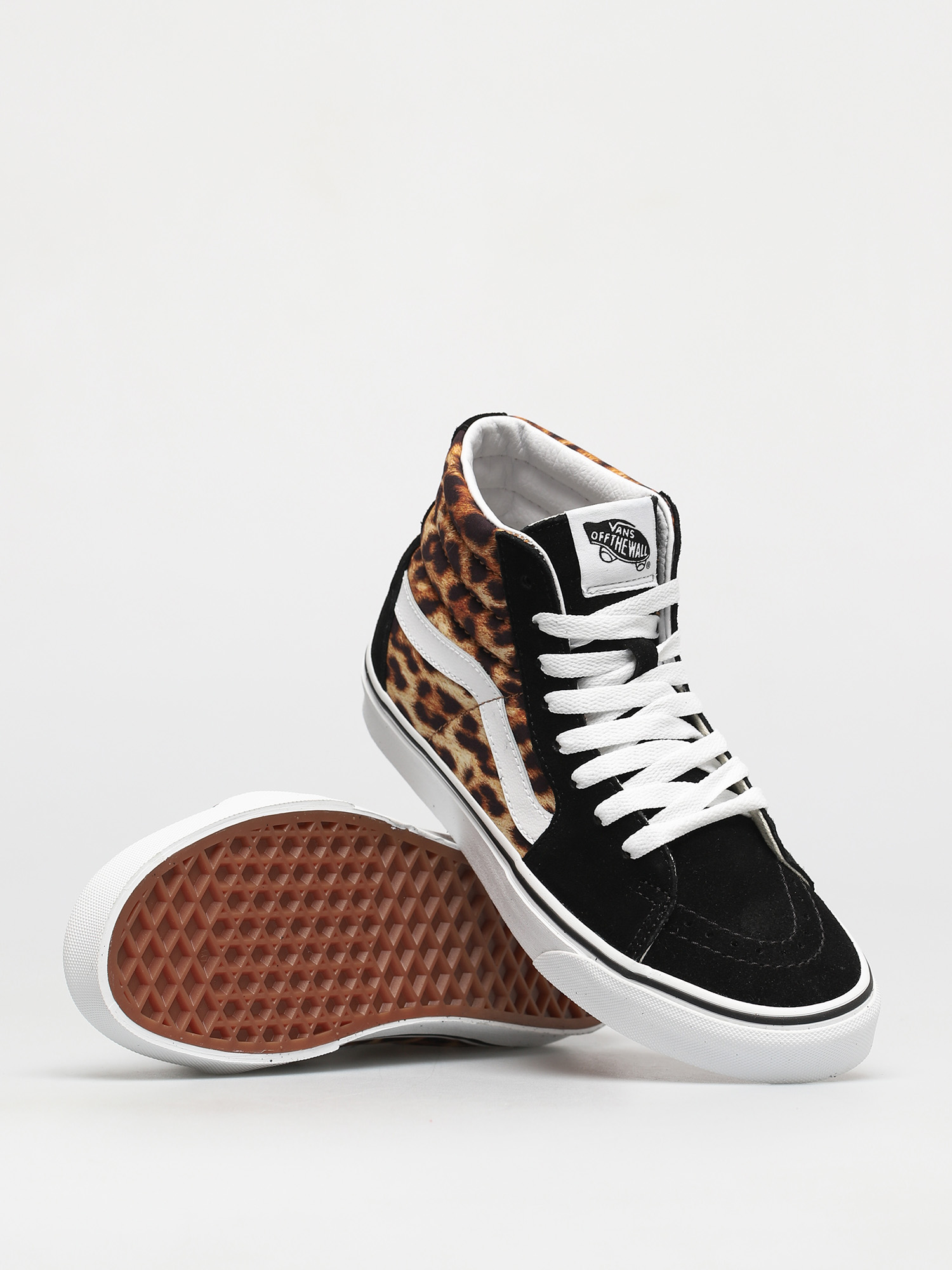 Vans Sk8 Hi Cipők (leopard black/true white)