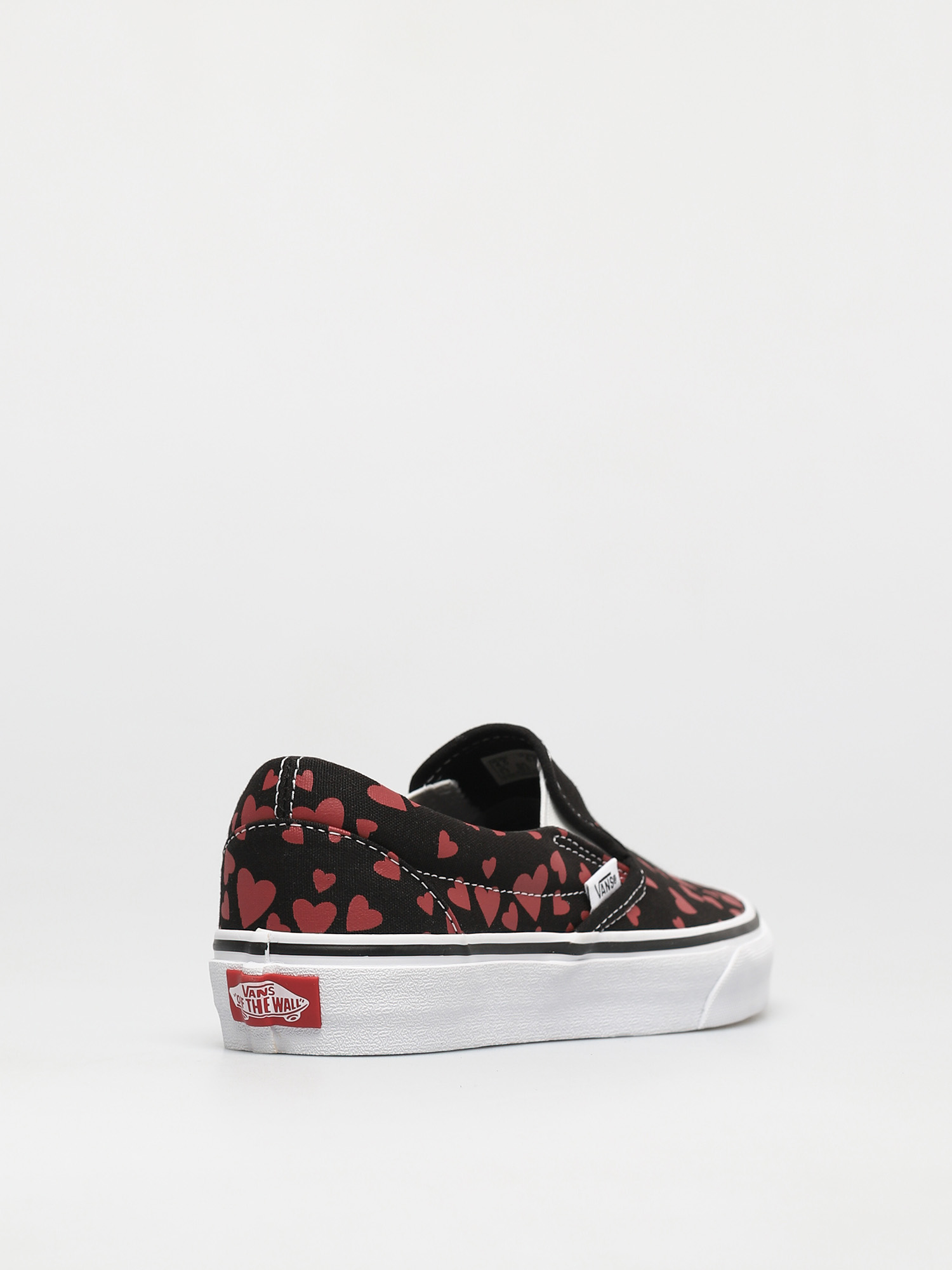 Vans Classic Slip On Cipők (valentines hearts black/racing red)