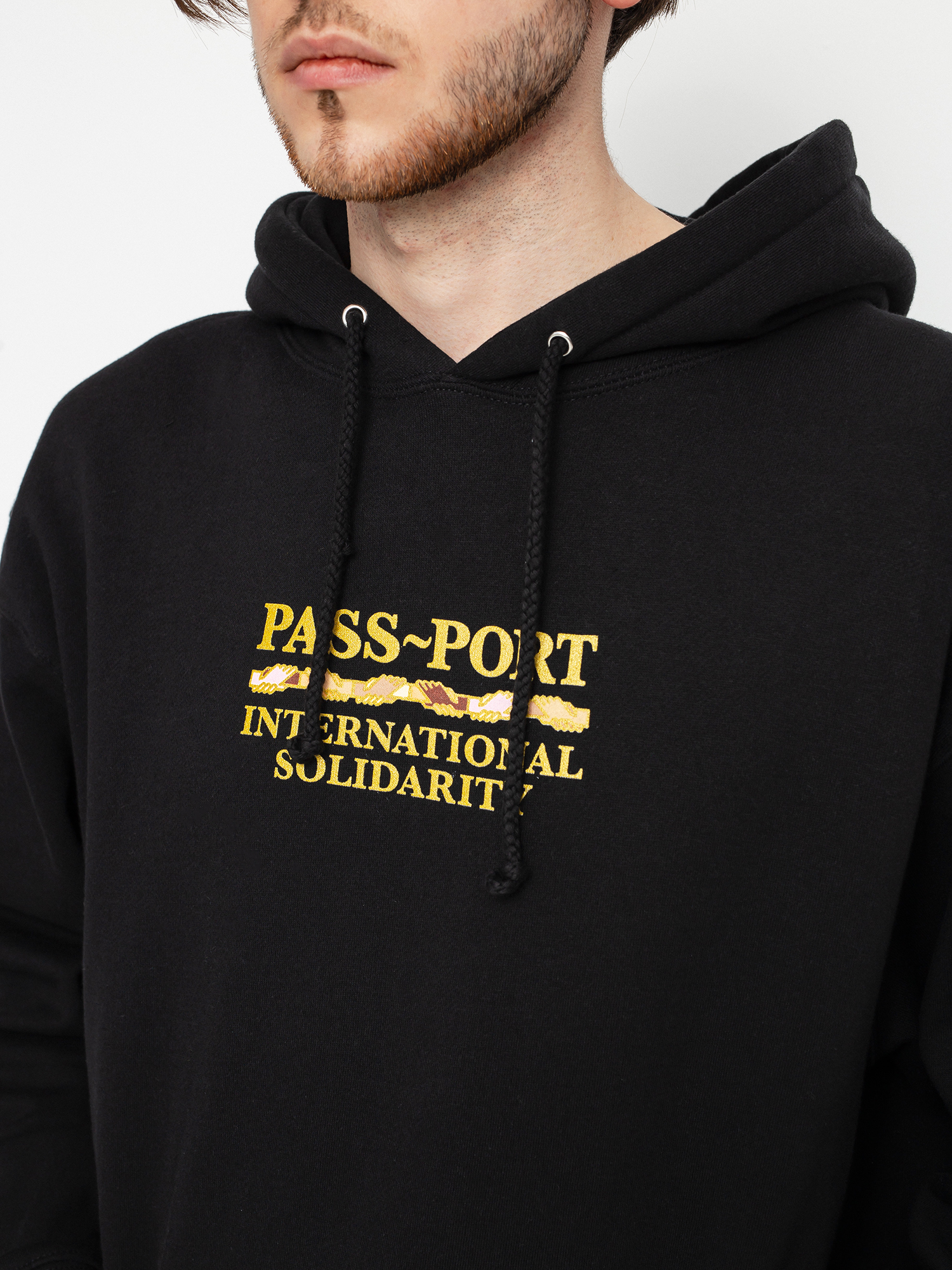 Pass Port Inter Solid HD Kapucnis pulóver (black)