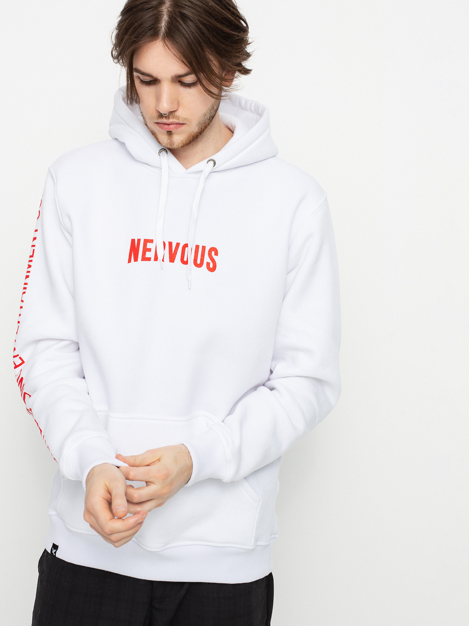Nervous Nervlix HD Kapucnis pulóver (white)